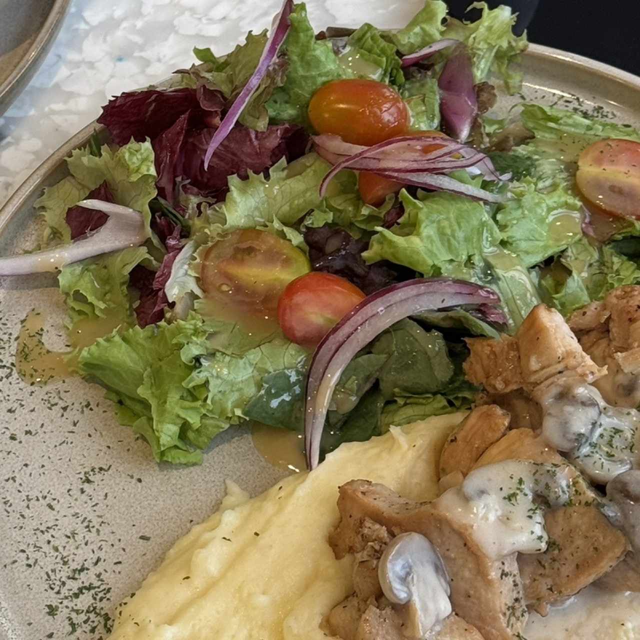 Pechuga pollo salsa crema hongo