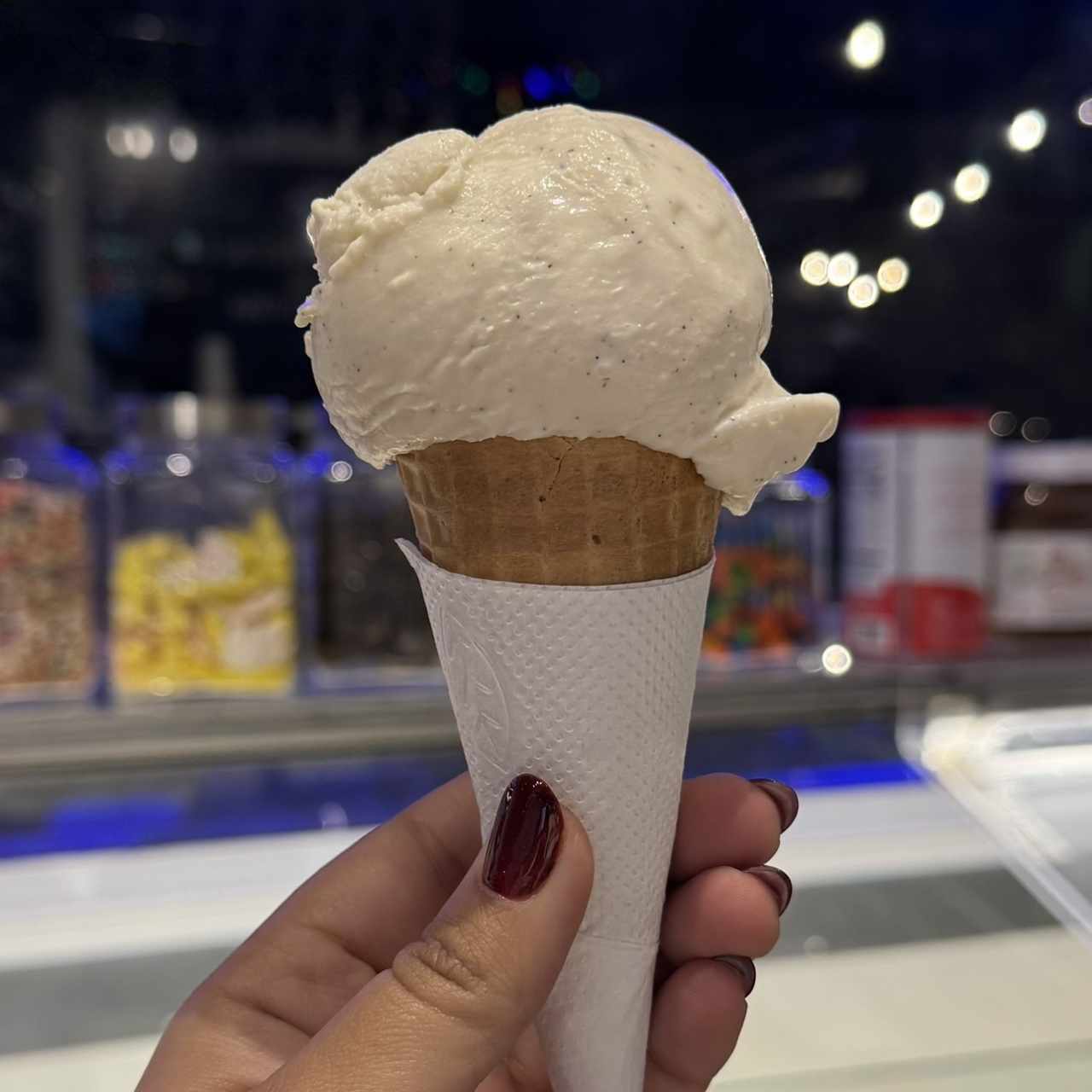 Helado de ron ponche 