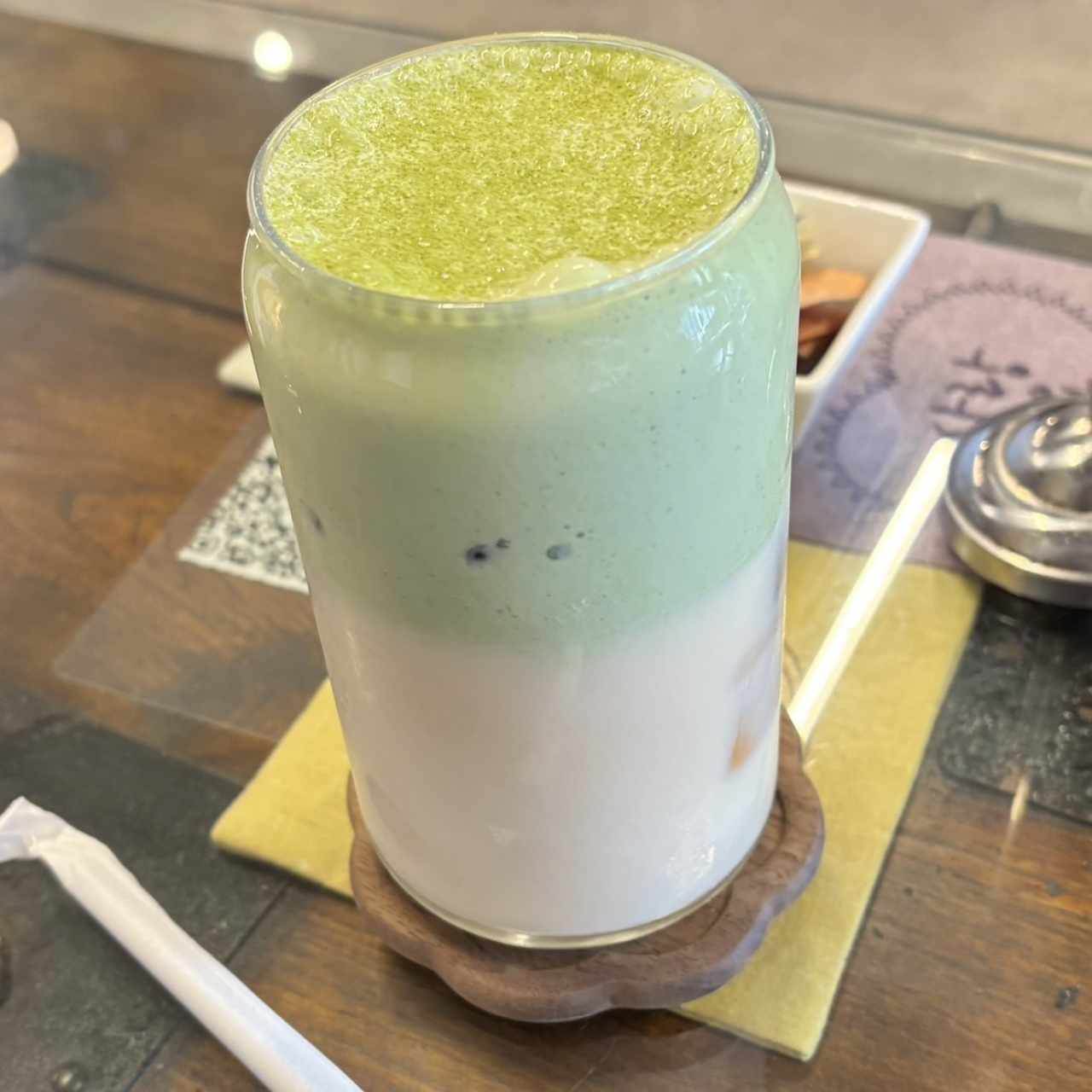 Iced late banana matcha