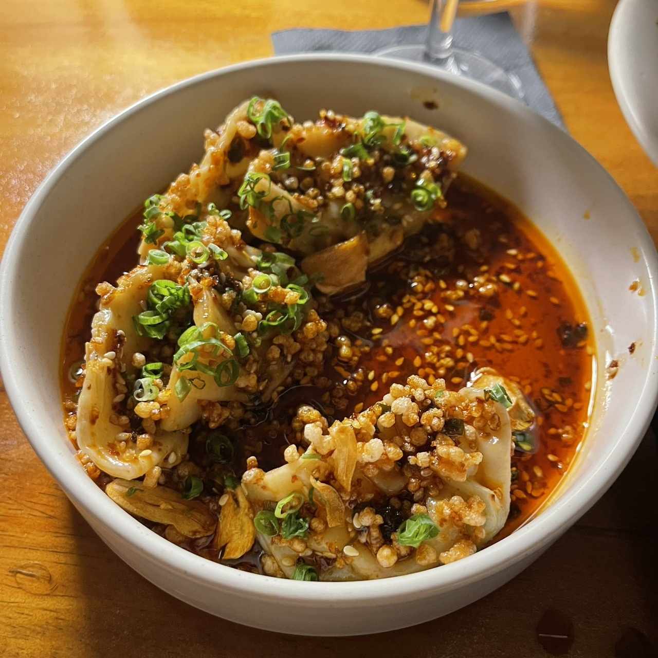Dumplings de langostinos