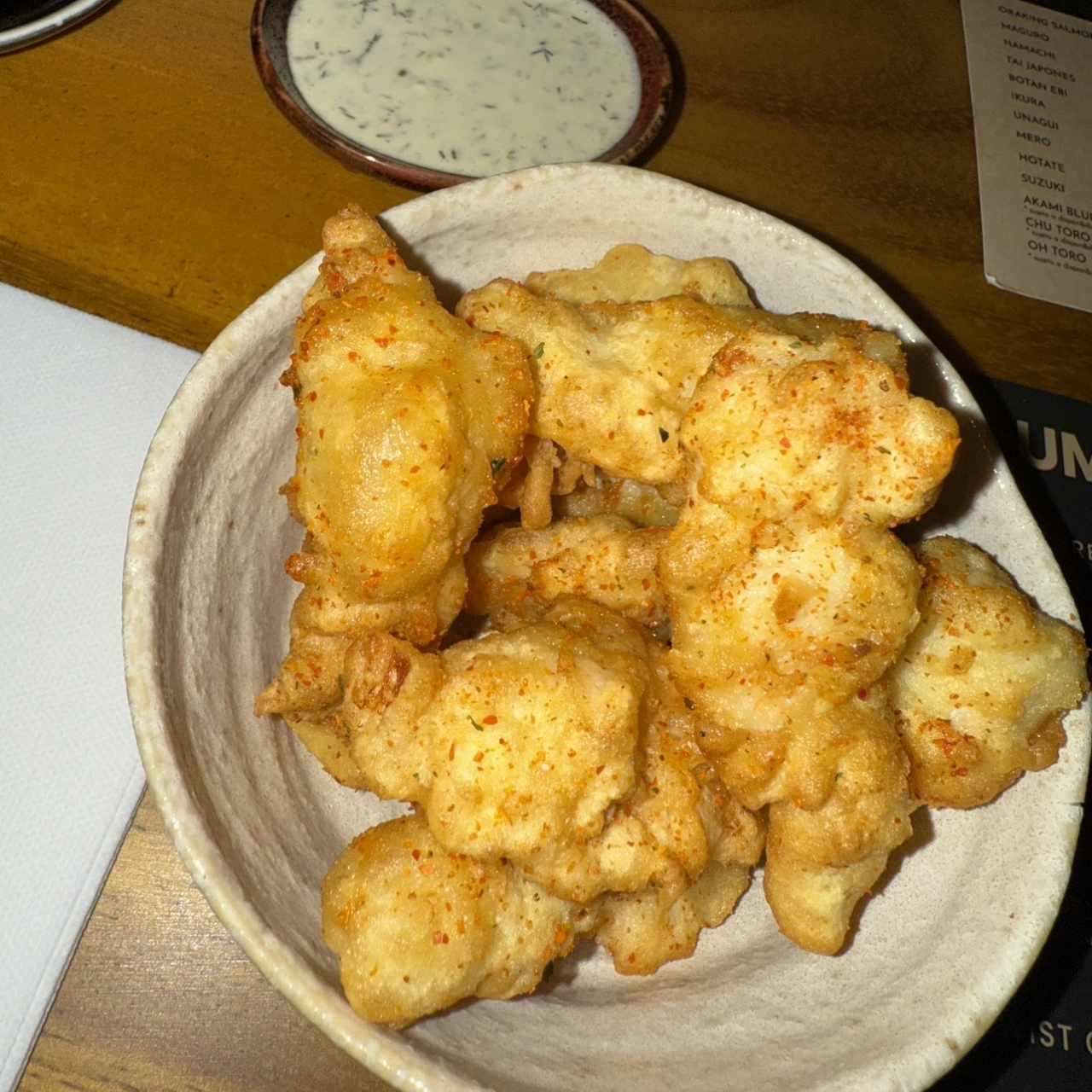 Small Plates - Seabass Tempura