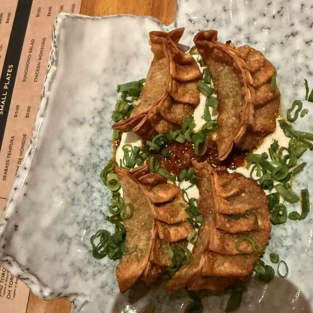 Small Plates - Chicken Wontons