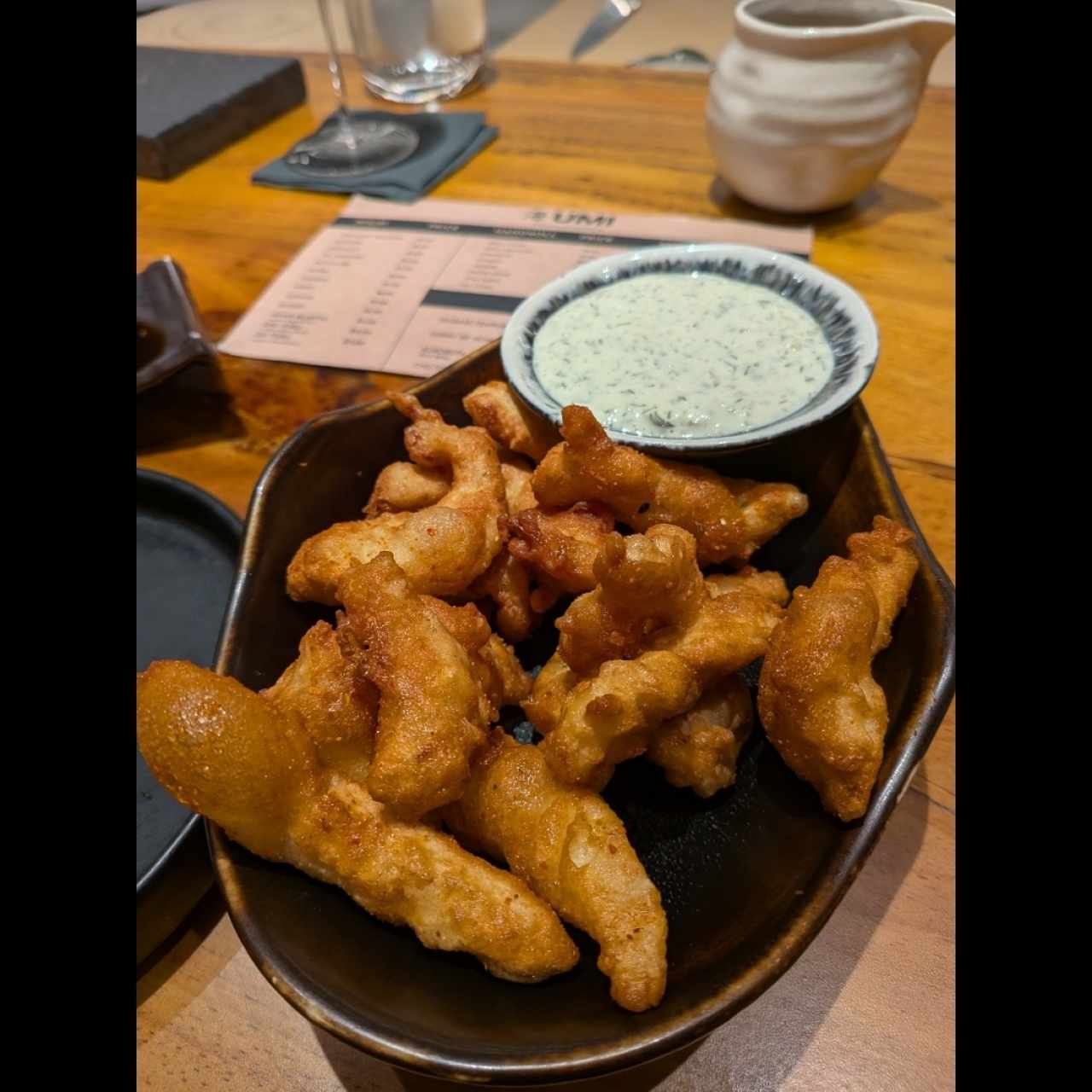 Small Plates - Seabass Tempura