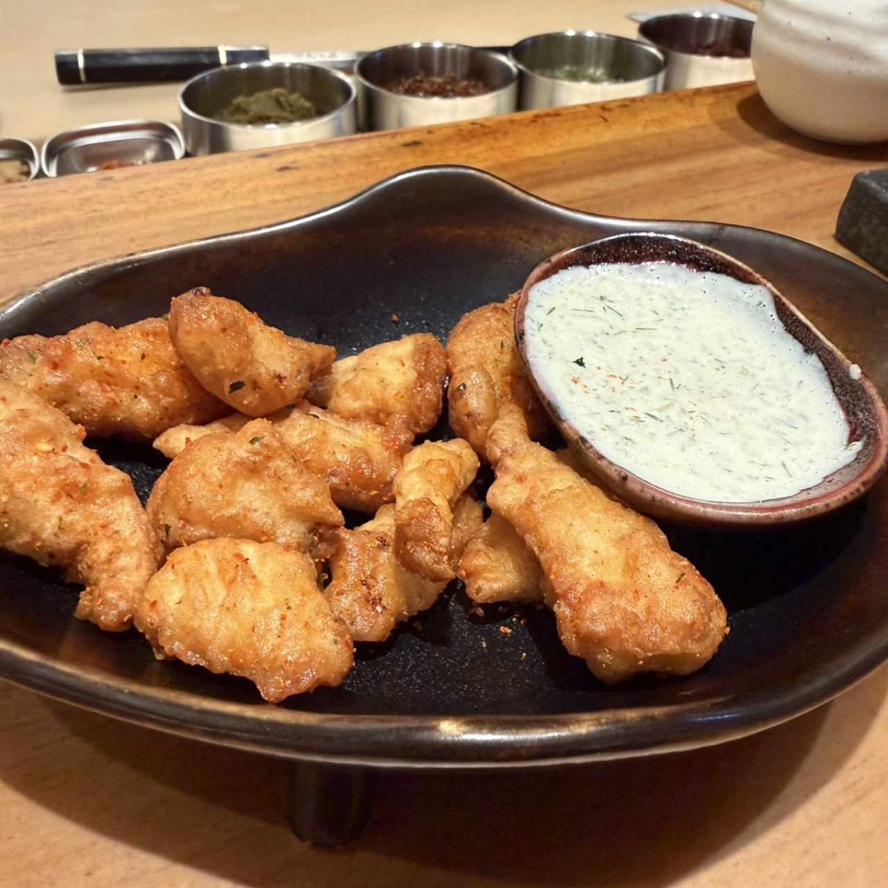 Small Plates - Seabass Tempura