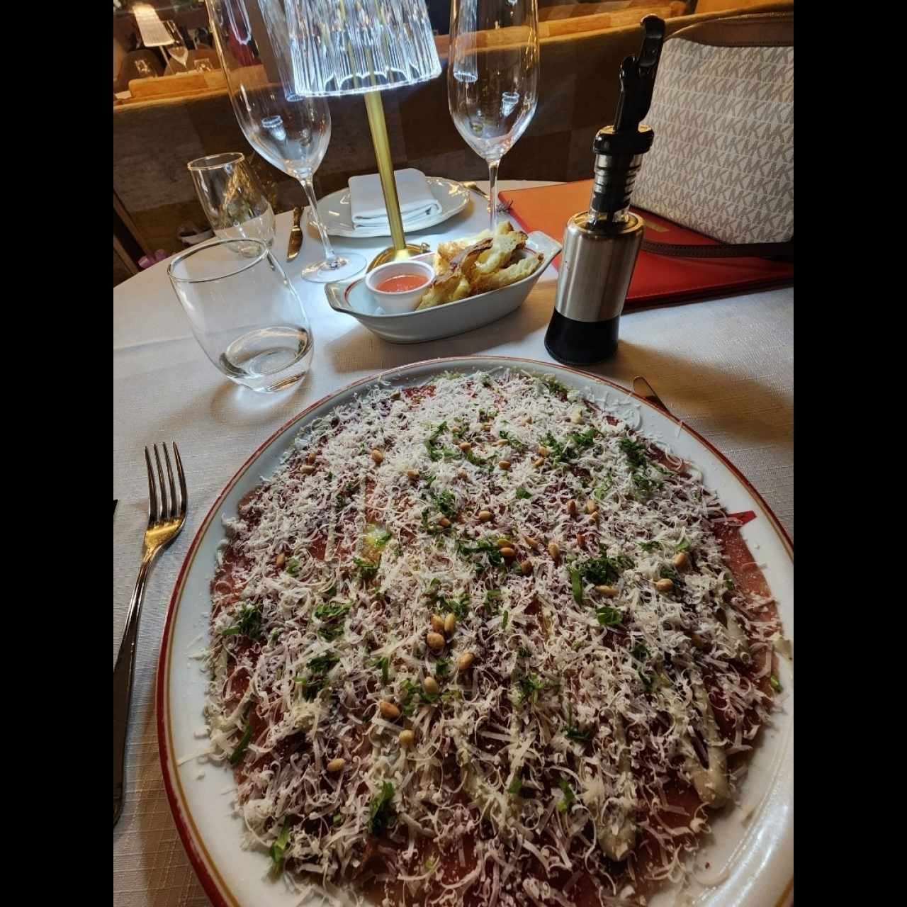 Carpaccio de res