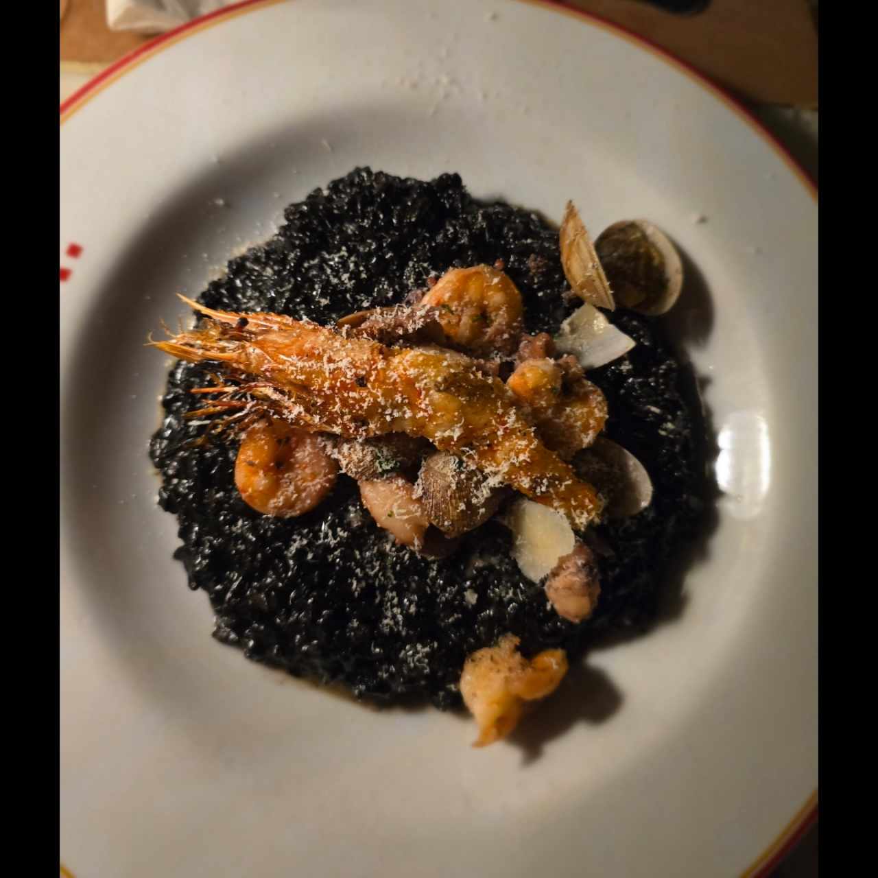 Risotto Nero al frutti di mare