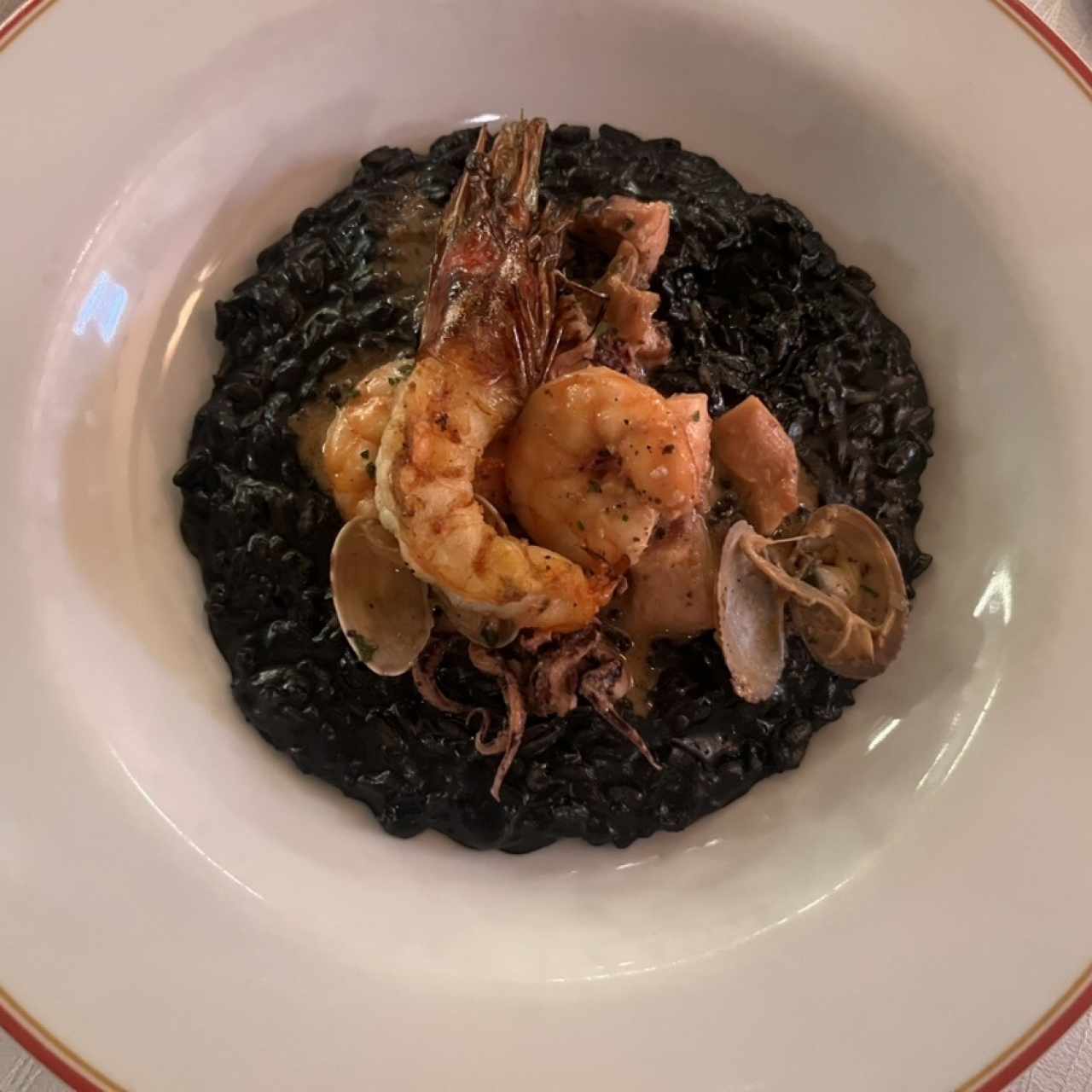 Risotto nero di frutti di mare