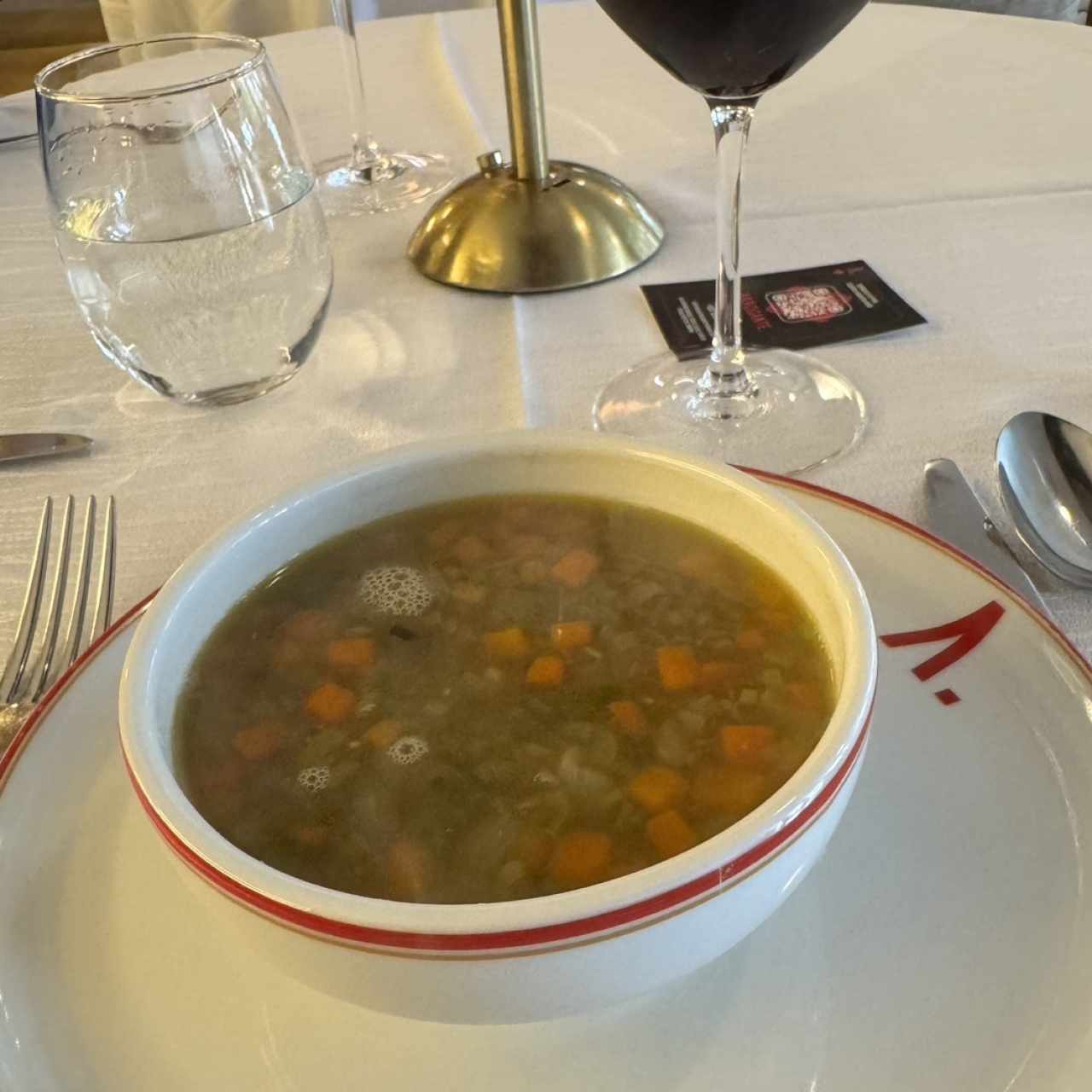Sopa de lentejas