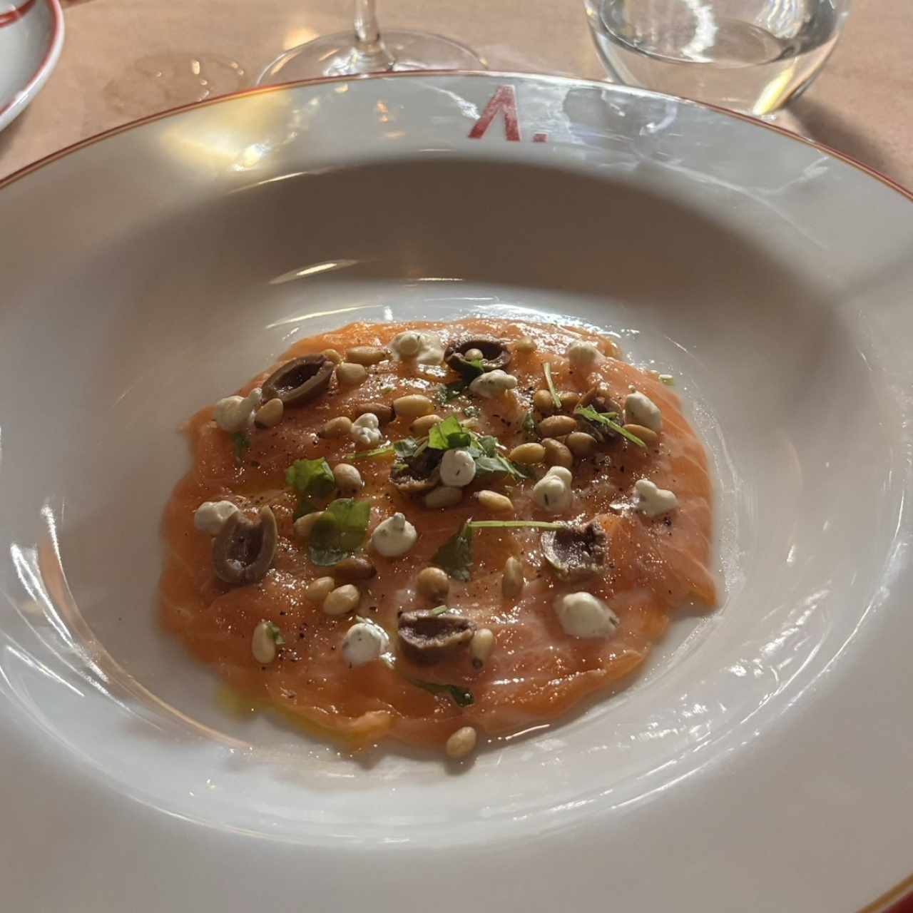 carpachio de salmon