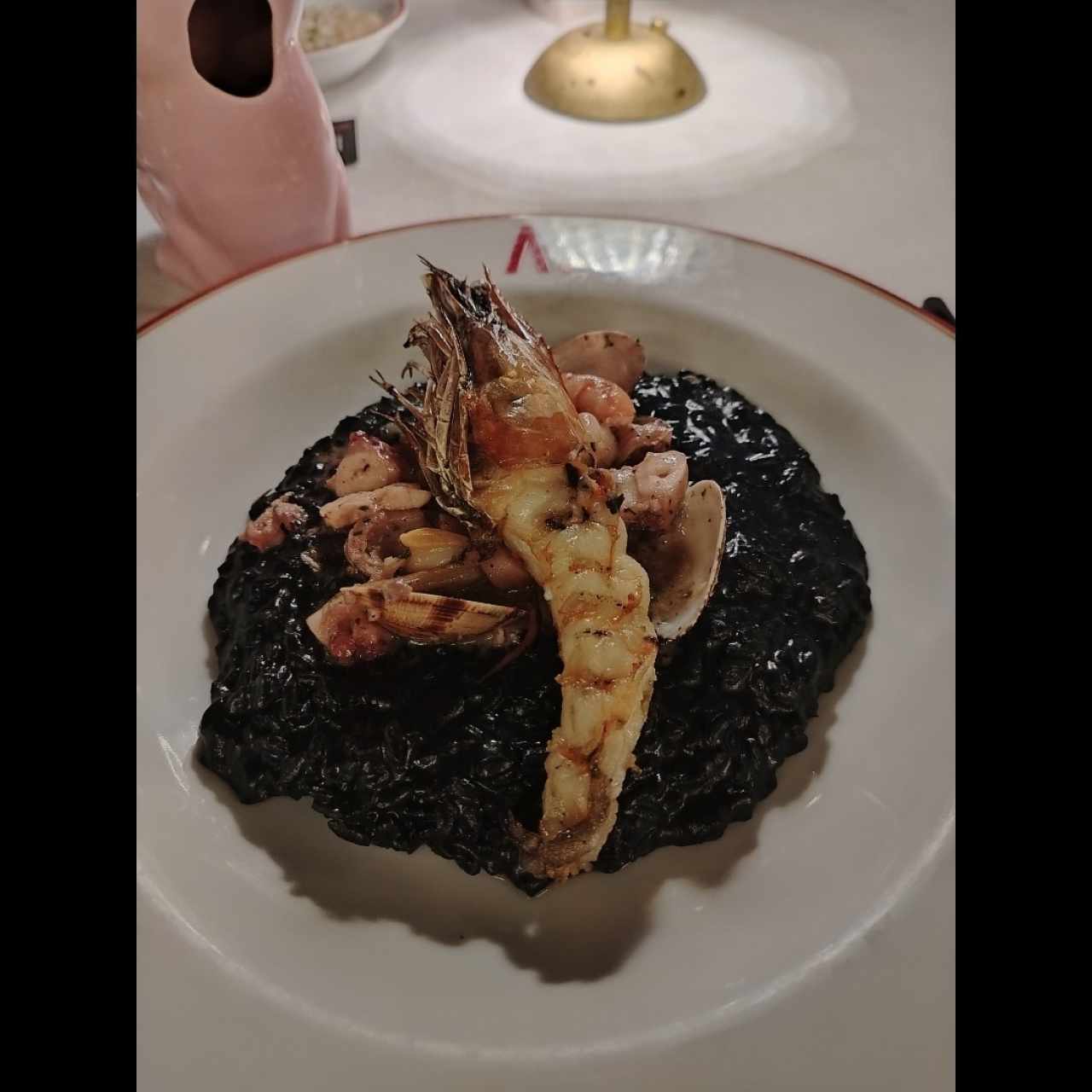 Risotto negro de frutos del mar