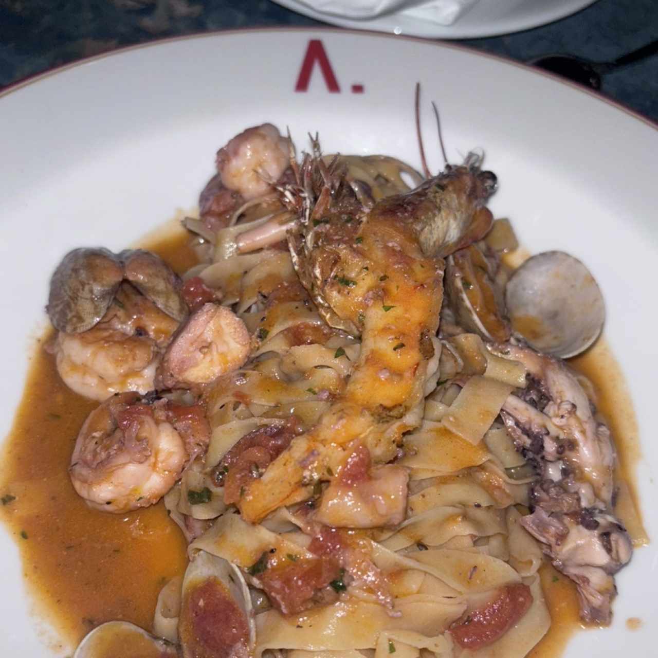 Pasta mariscos 
