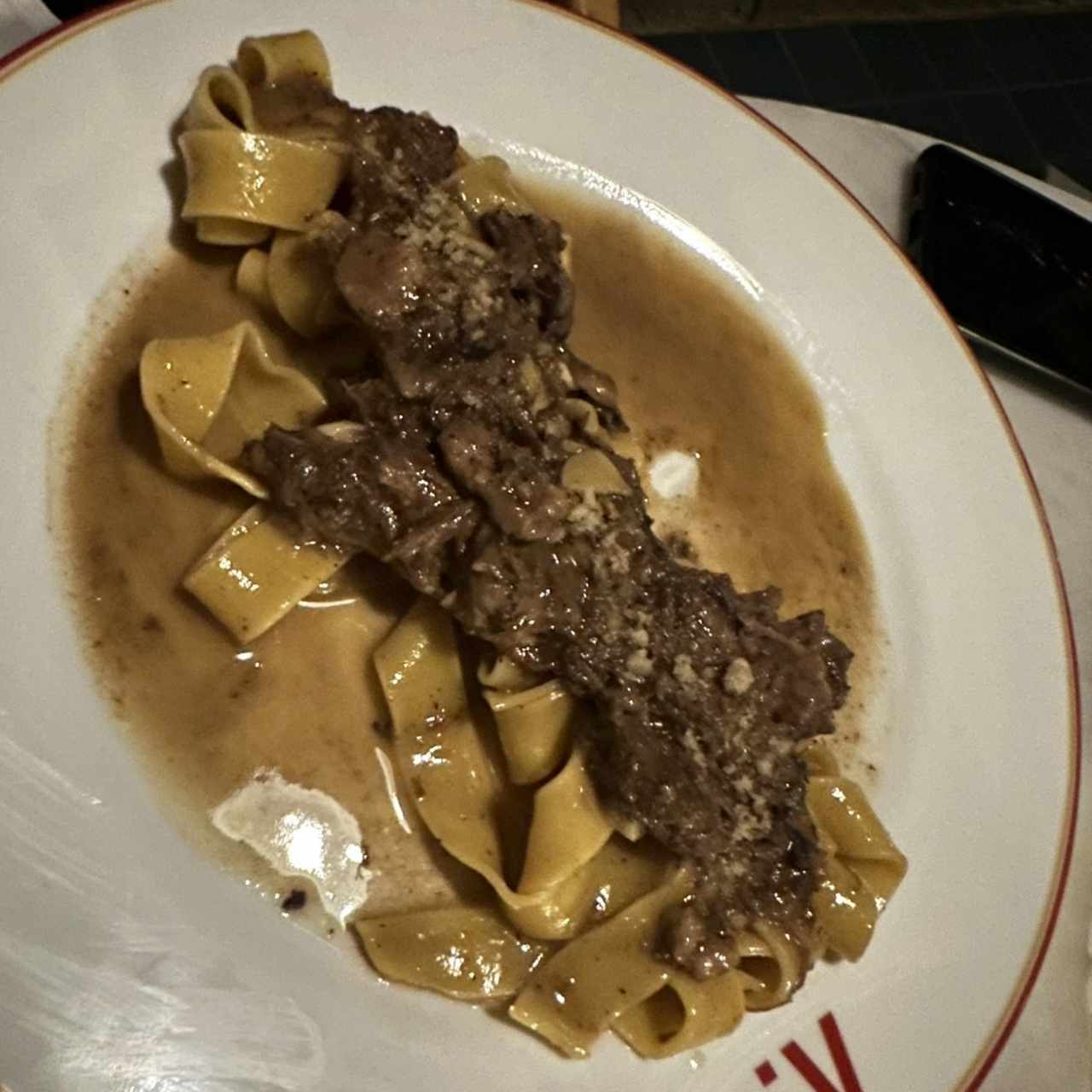 Pasta con carne 