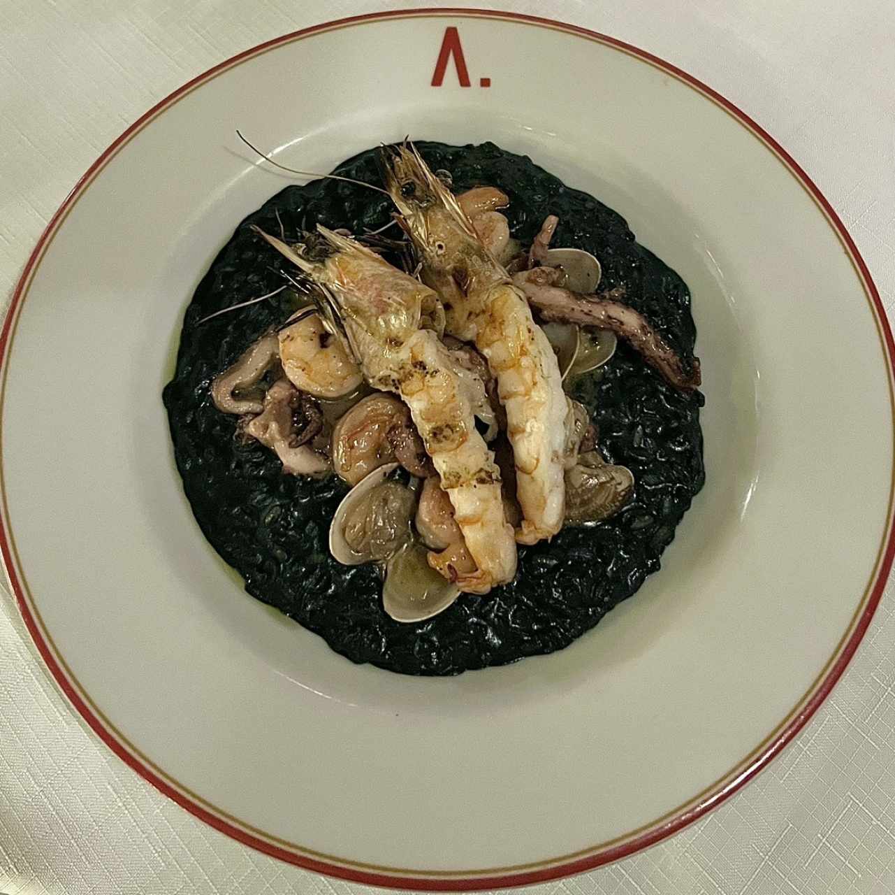 Risotto nero ai frutti di mare
