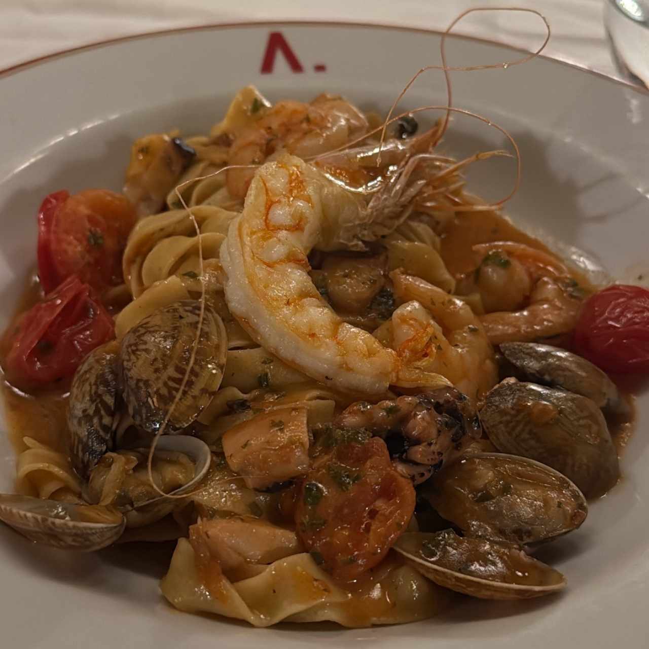Fettuccini fruti di mare 