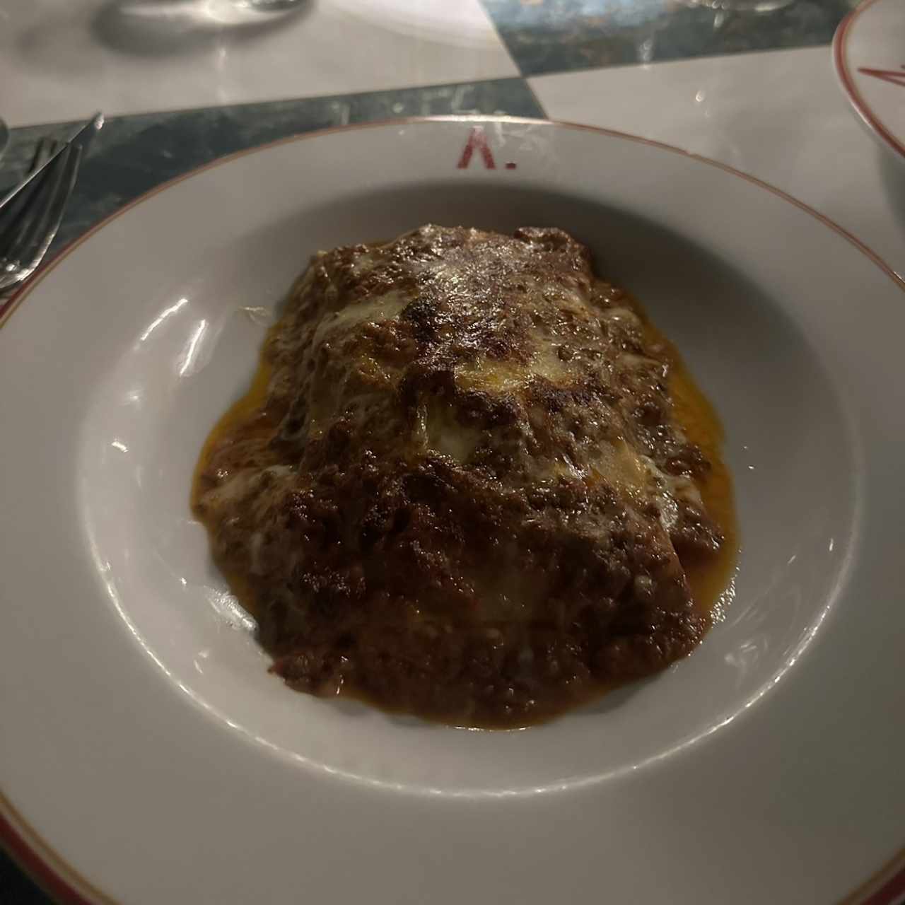 Lasaña de carne 