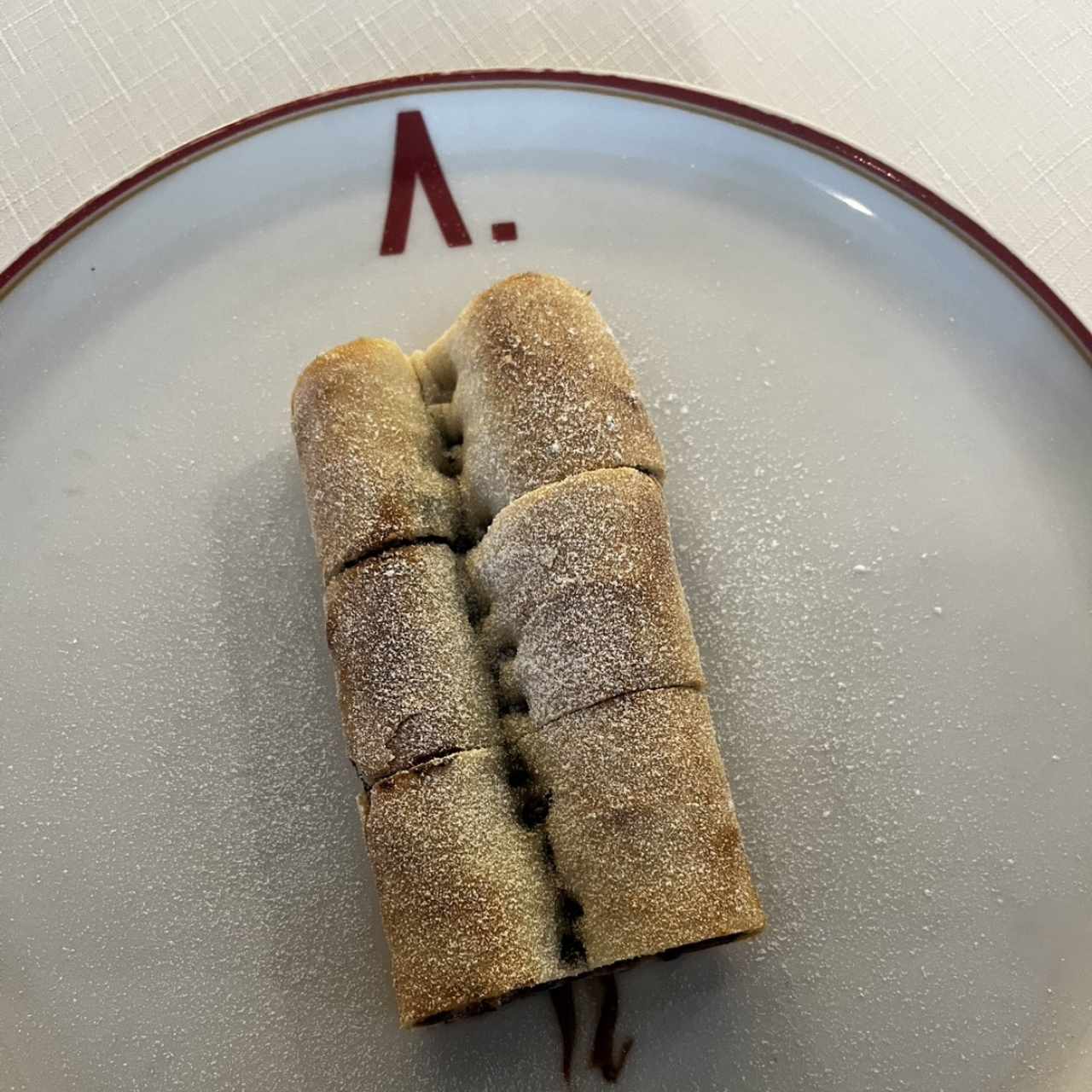 Postre Rollo de Nutella Menu Ejecutivo 