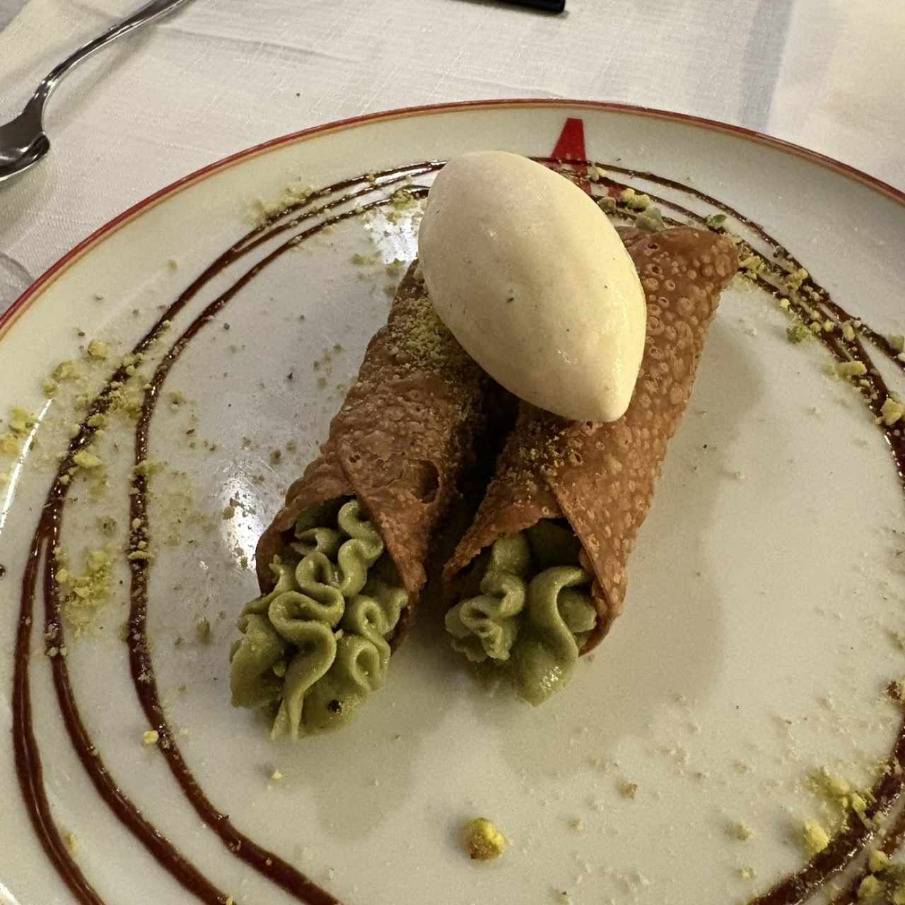 Canoli de pistacchio 