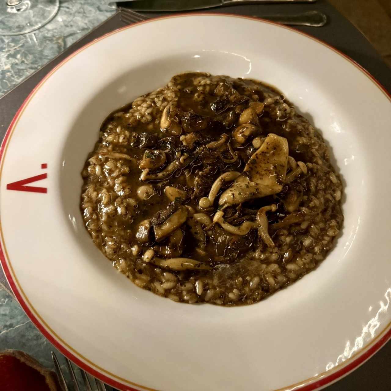 Rissoto de hongos y trufa 