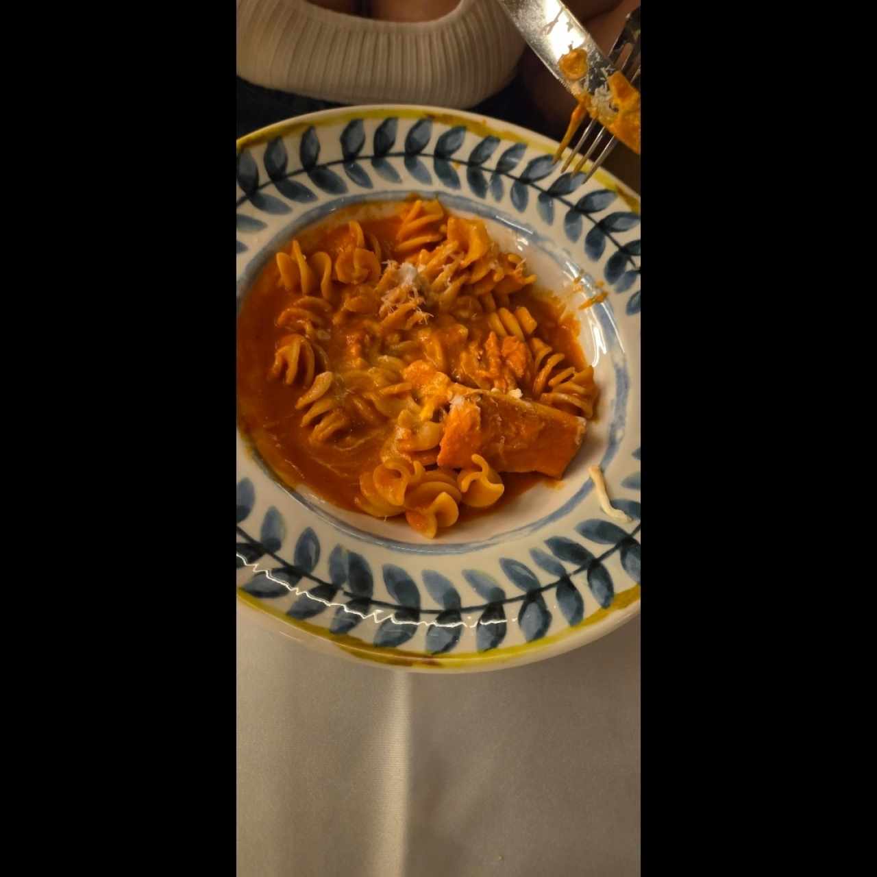 Pasta con Salmon y Vodka