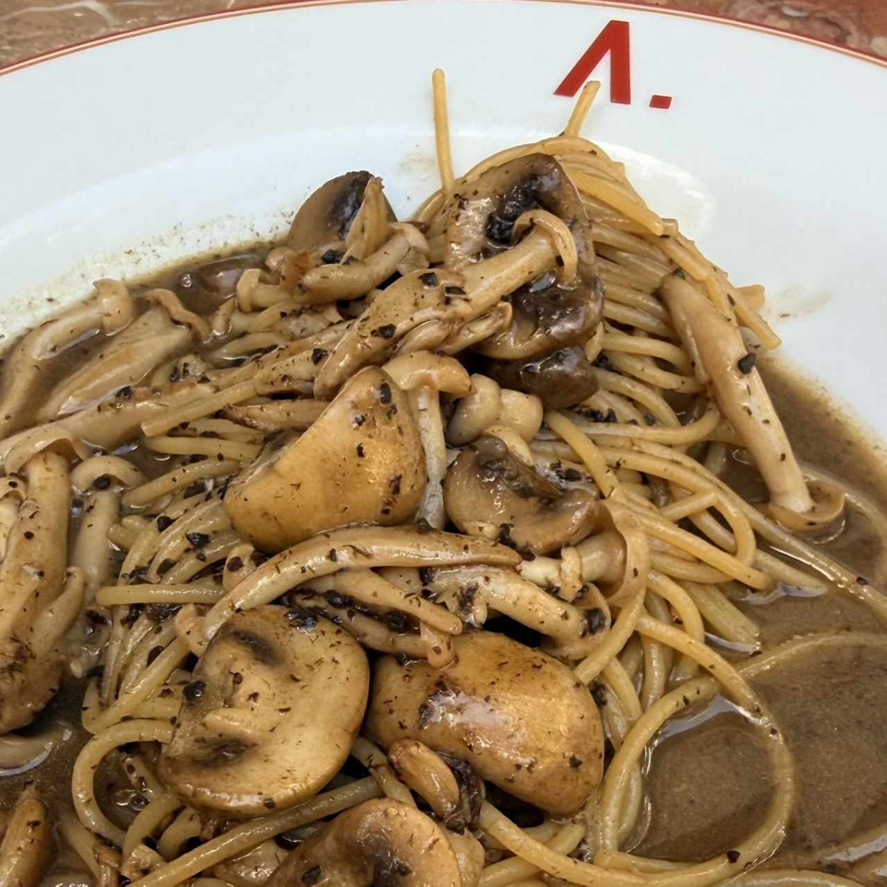 Pasta con hongos