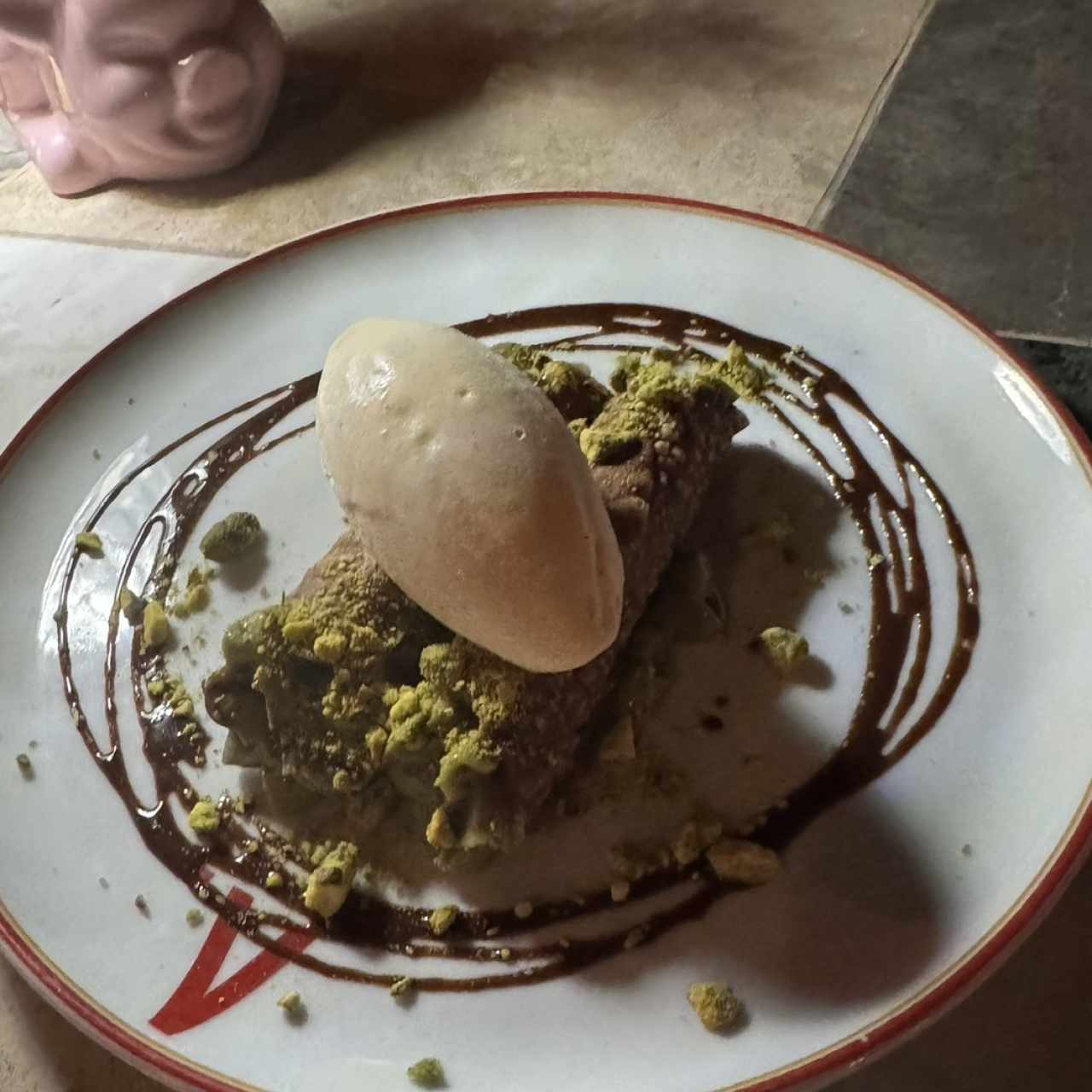 Canolis de pistacho