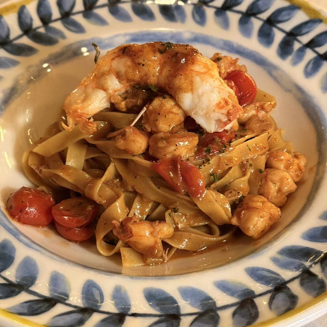 TAGLIATELLE AI GAMBERI