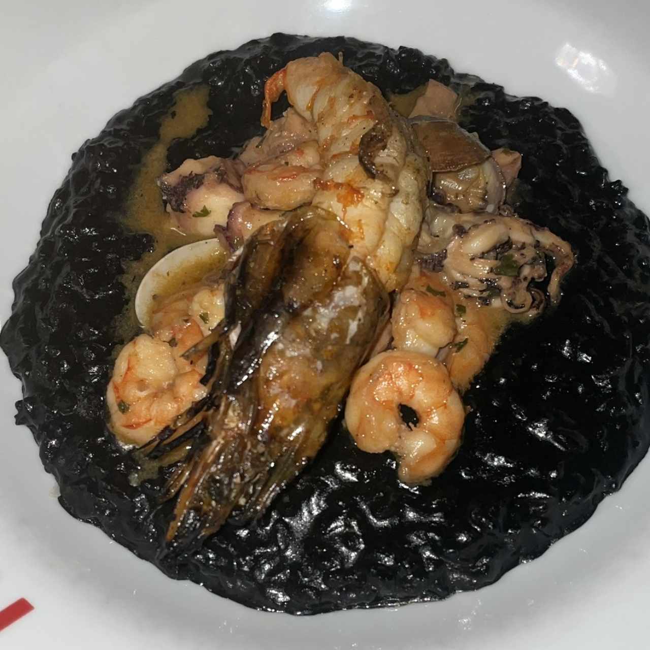 Risotto nero ai frutti di mare