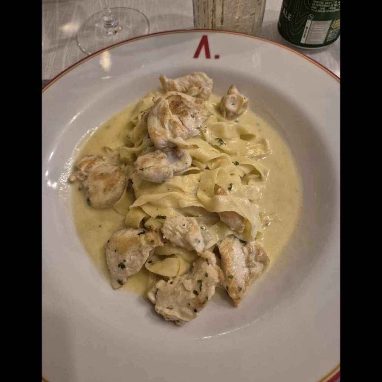 Fetuchini con pollo 