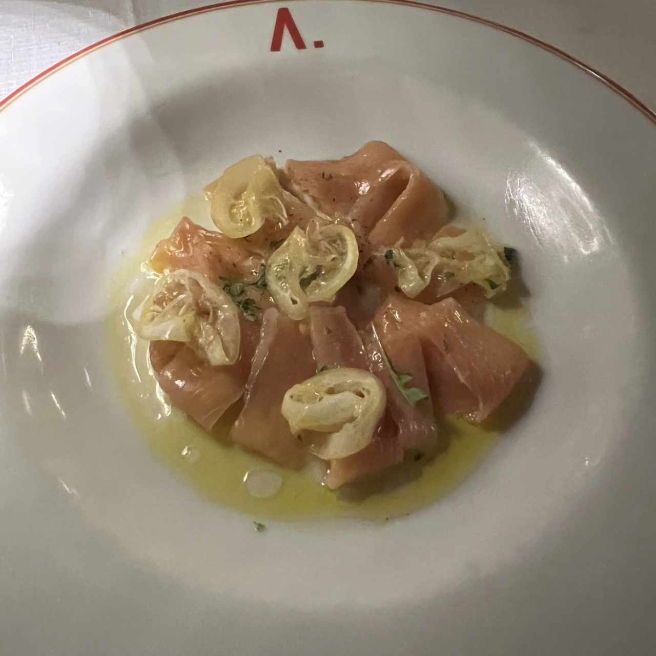 Carpacho di salmon 