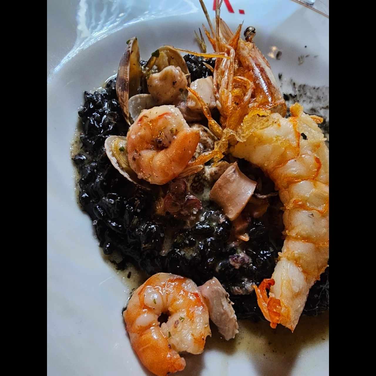 Rissotto en tinta de calamar