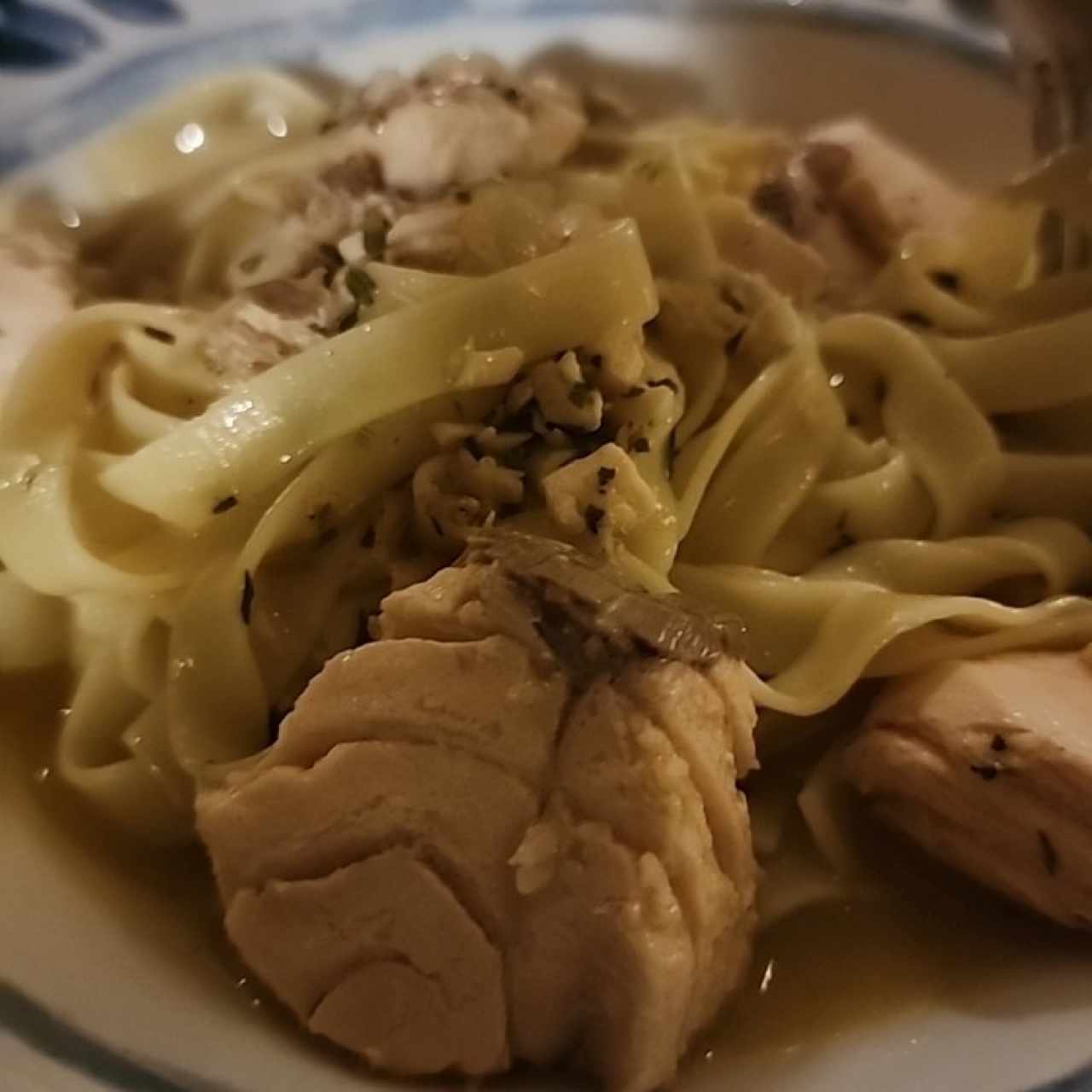 pasta con salmon al oleo
