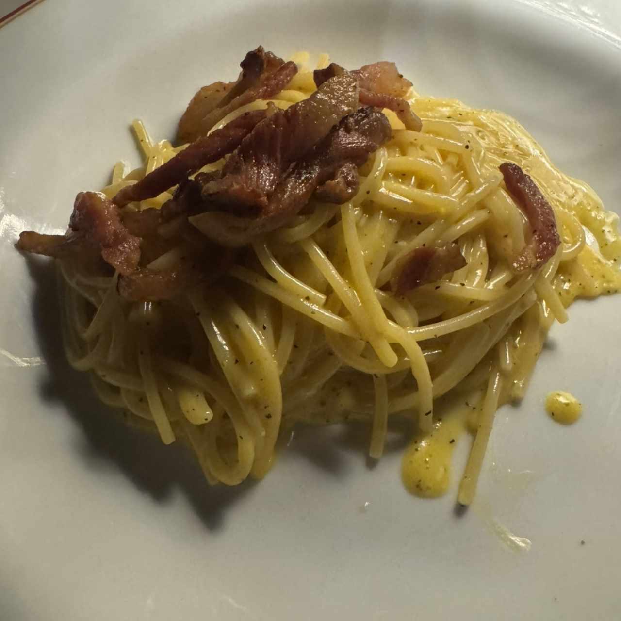 Spaguetti a la carbonara 