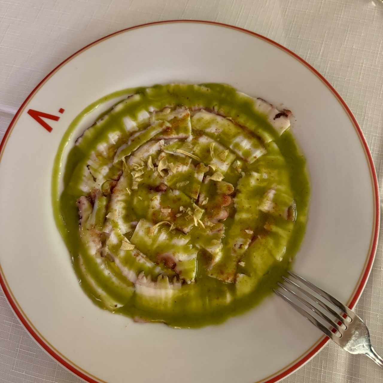 Carpaccio de pulpo