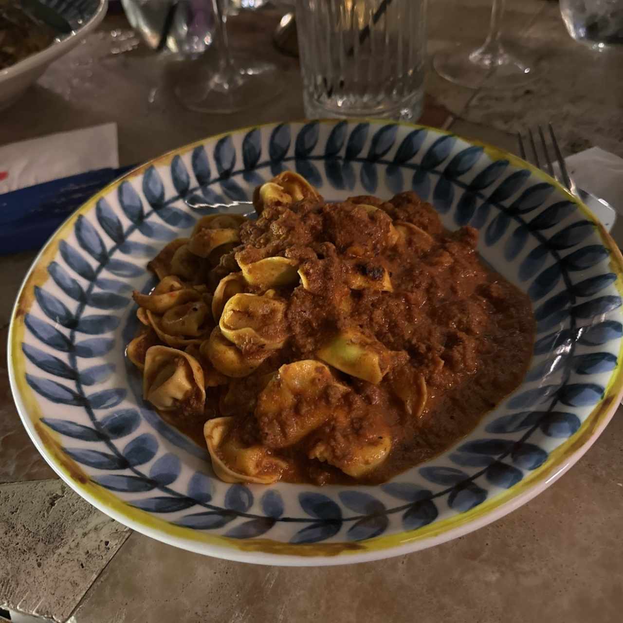 Tortelini bolognesa 