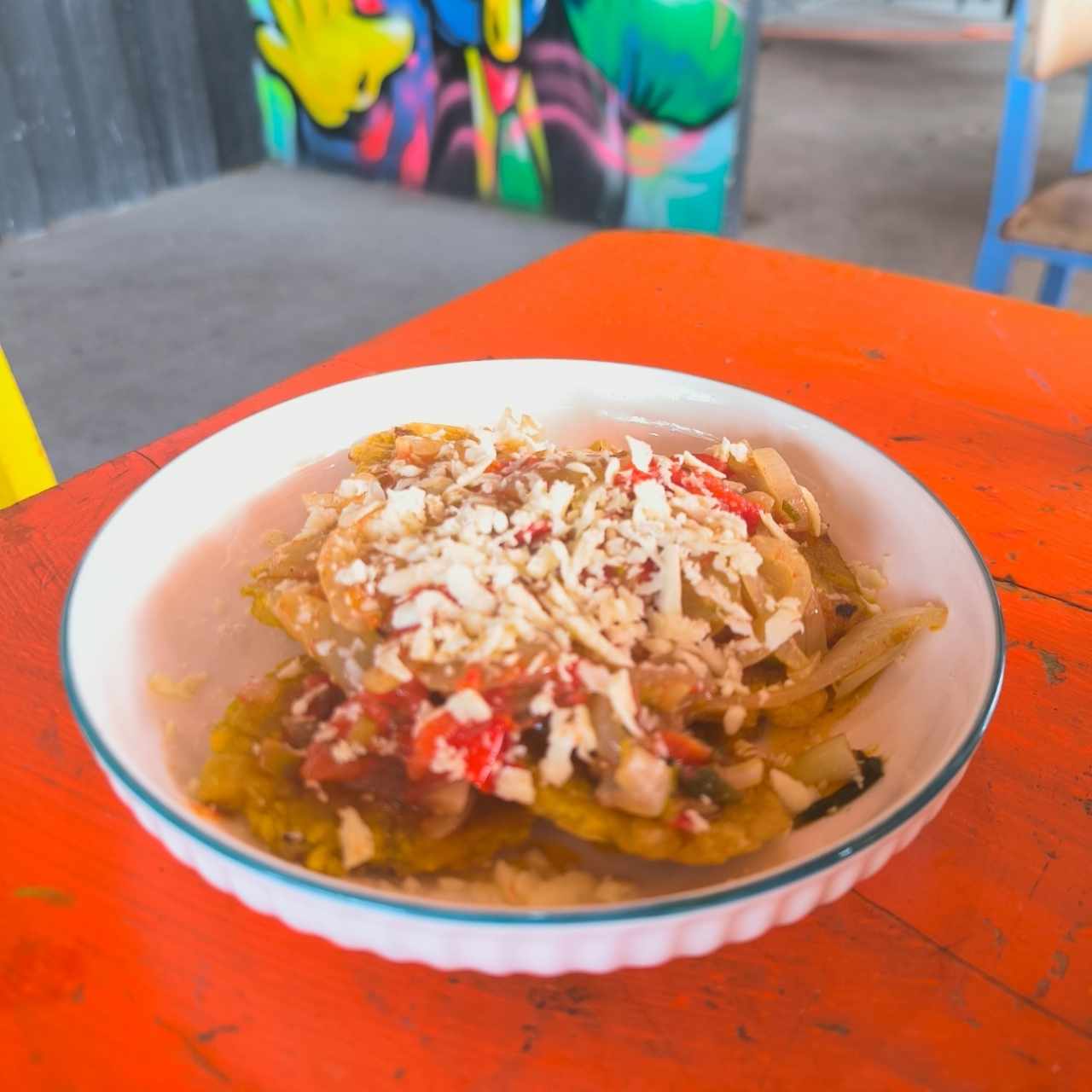 Patacón en salsa de ahoga'o