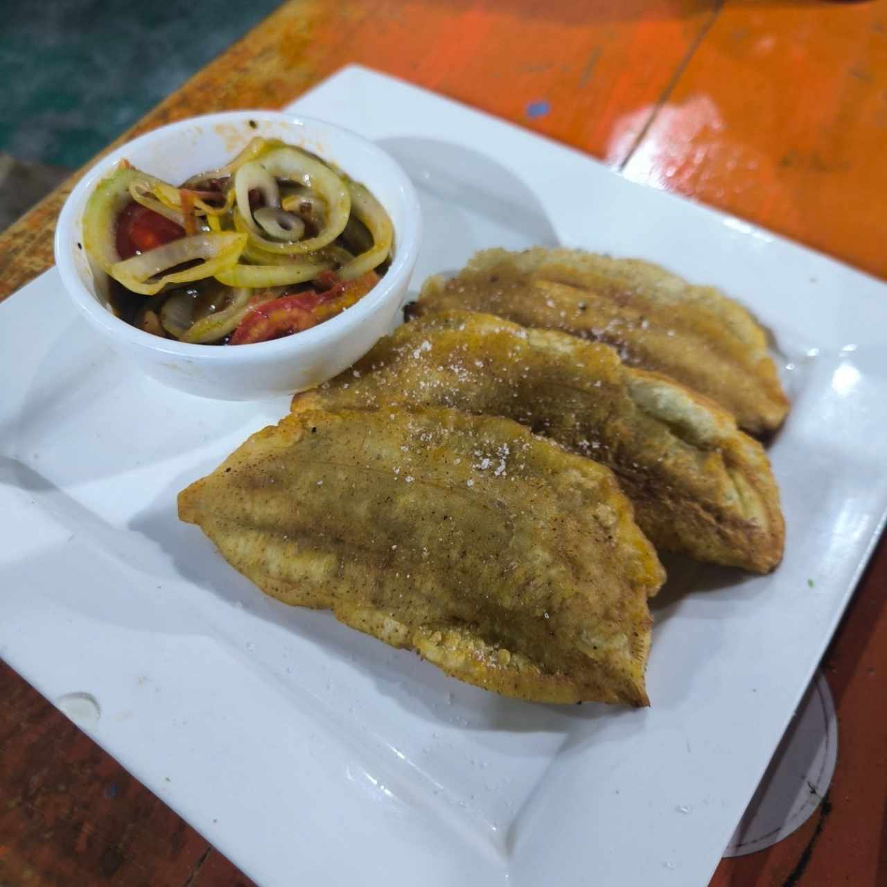 Patacones con ahogao
