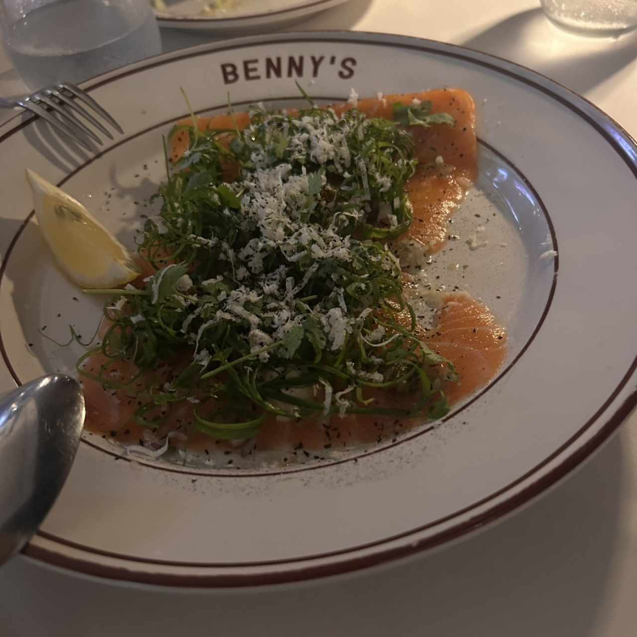 Carpaccio de salmon