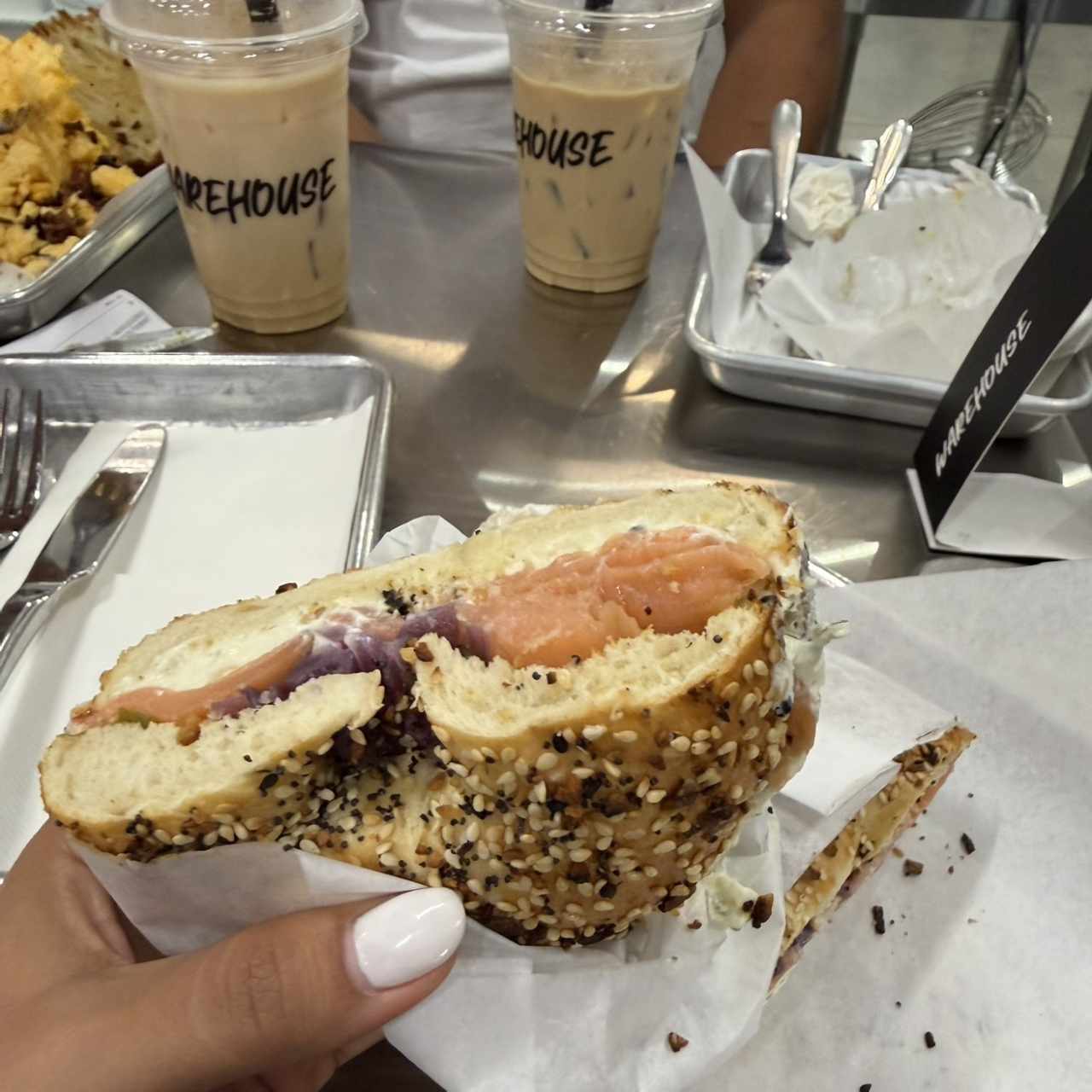 Bagel de salmón