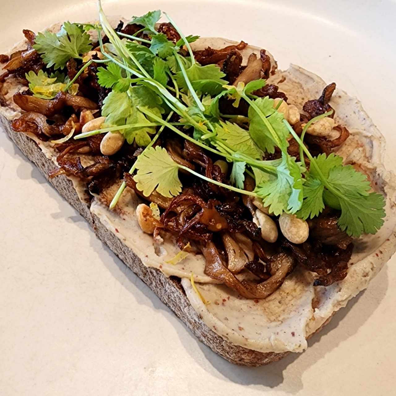Tostada de Hongos Sofrito 