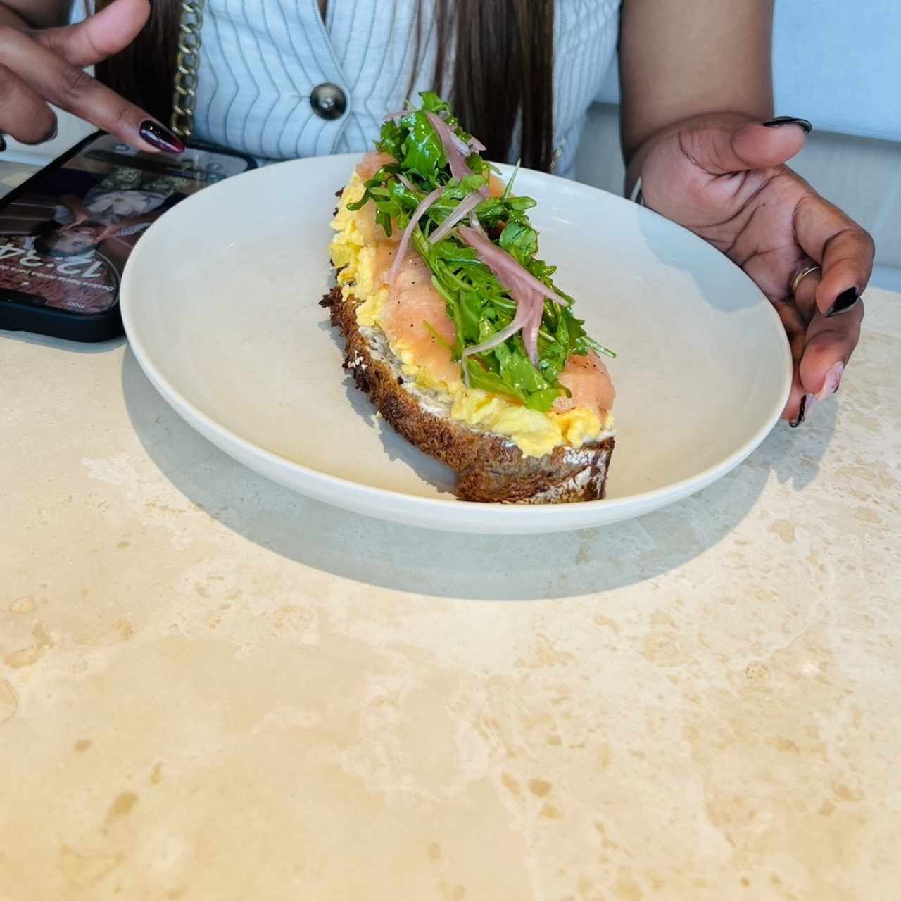 Huevos con salmon