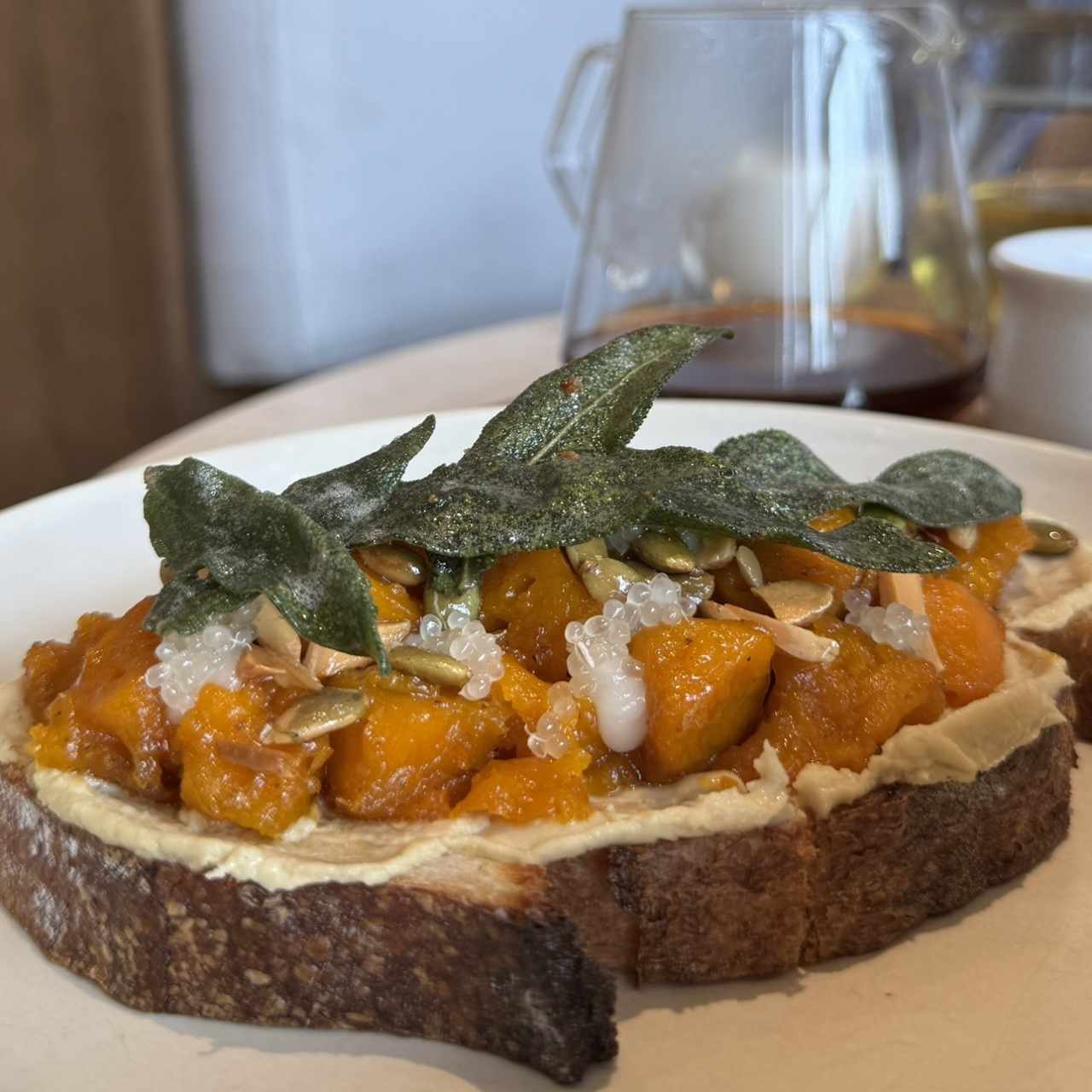 Tosta de Zapallo con Salvia