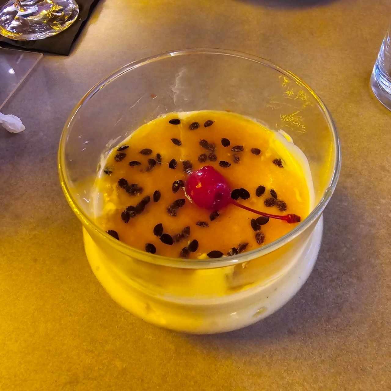 mousse de maracuyá