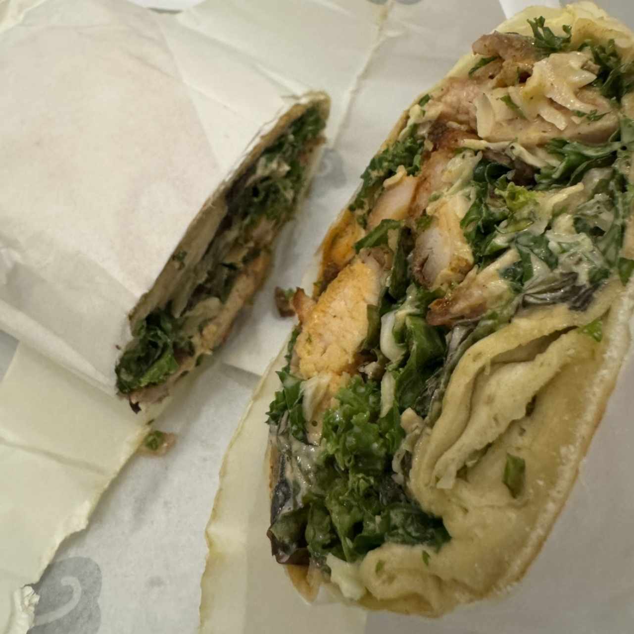 Caesar Wrap con Pollo Spicy