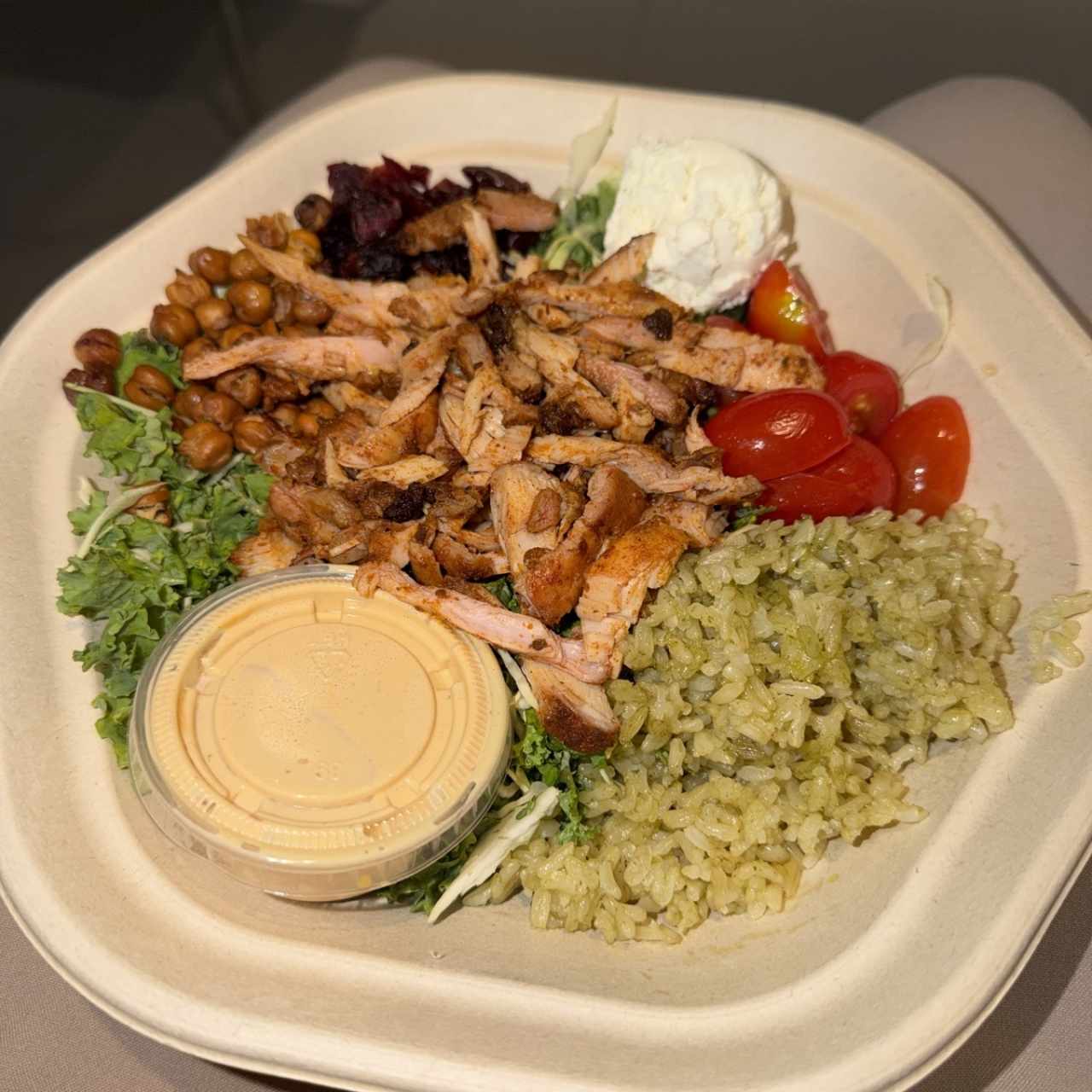 La buff con pollo spicy