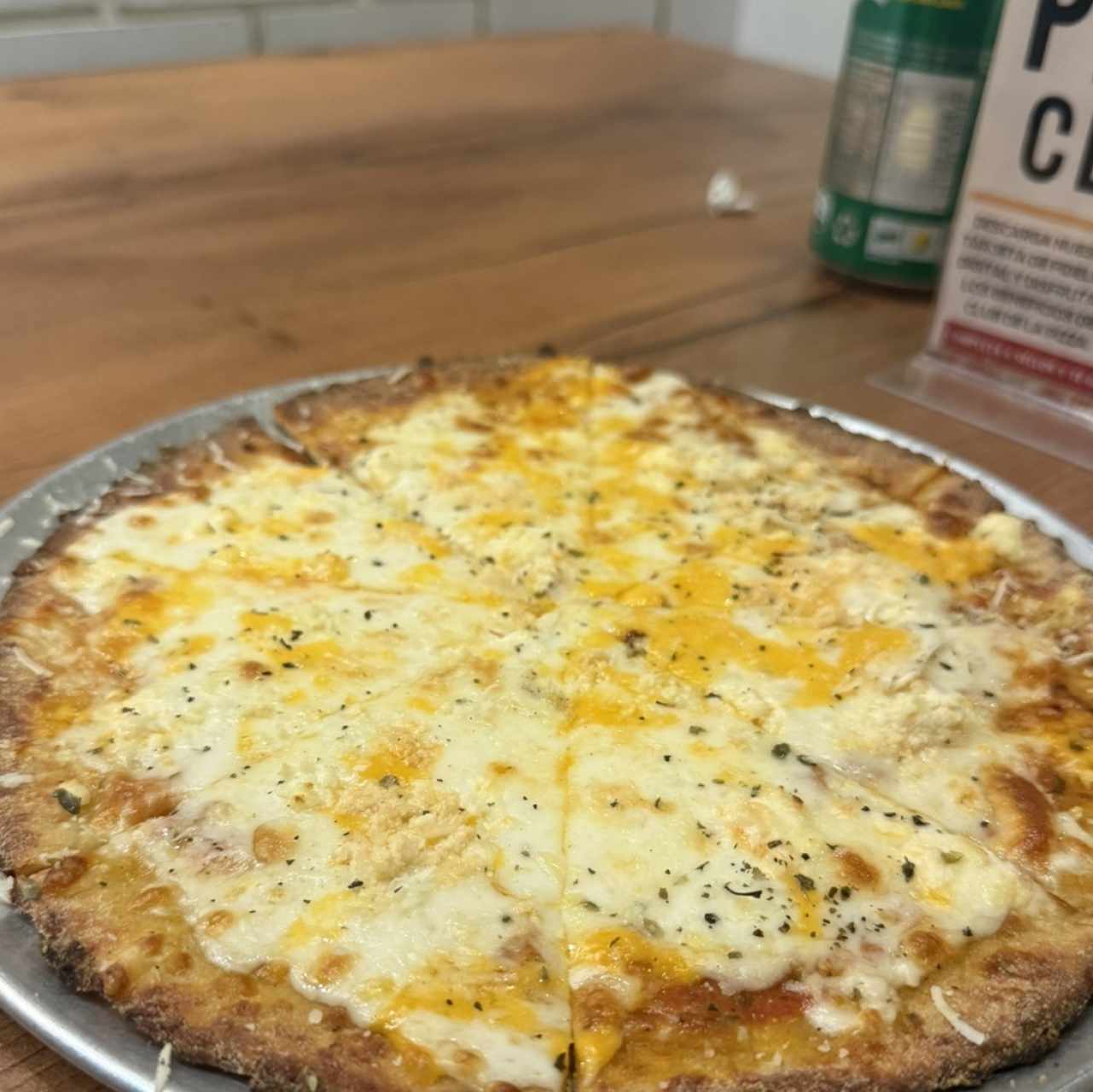 Pizza 7 queso con (masa keto)