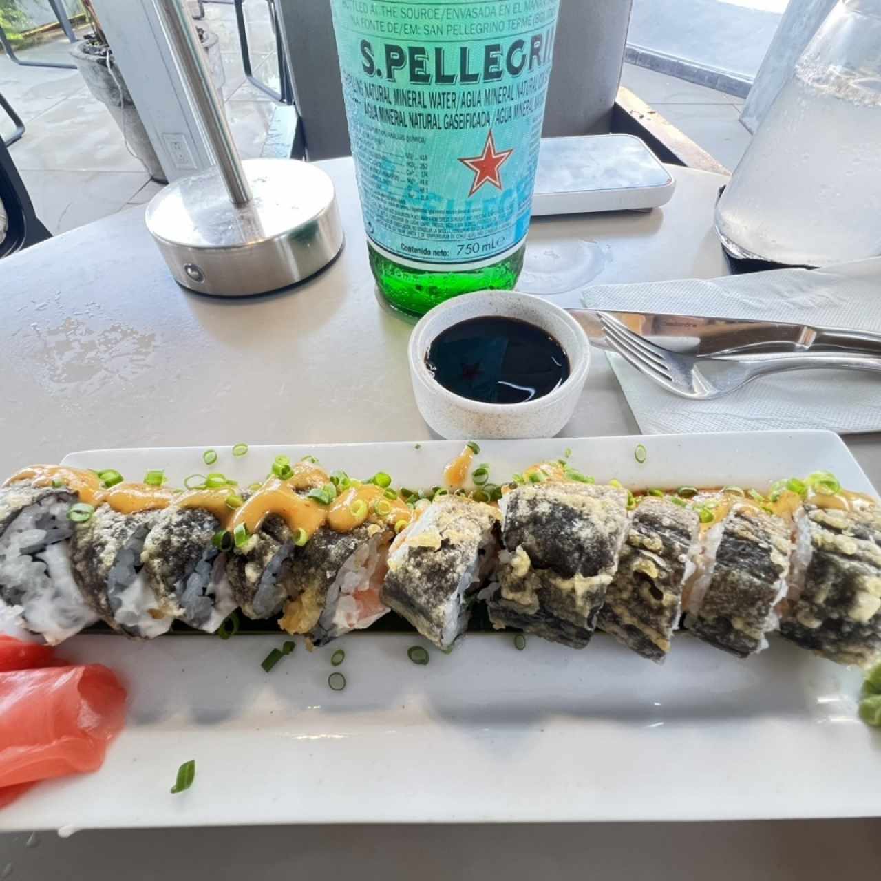Sushi con camarones 