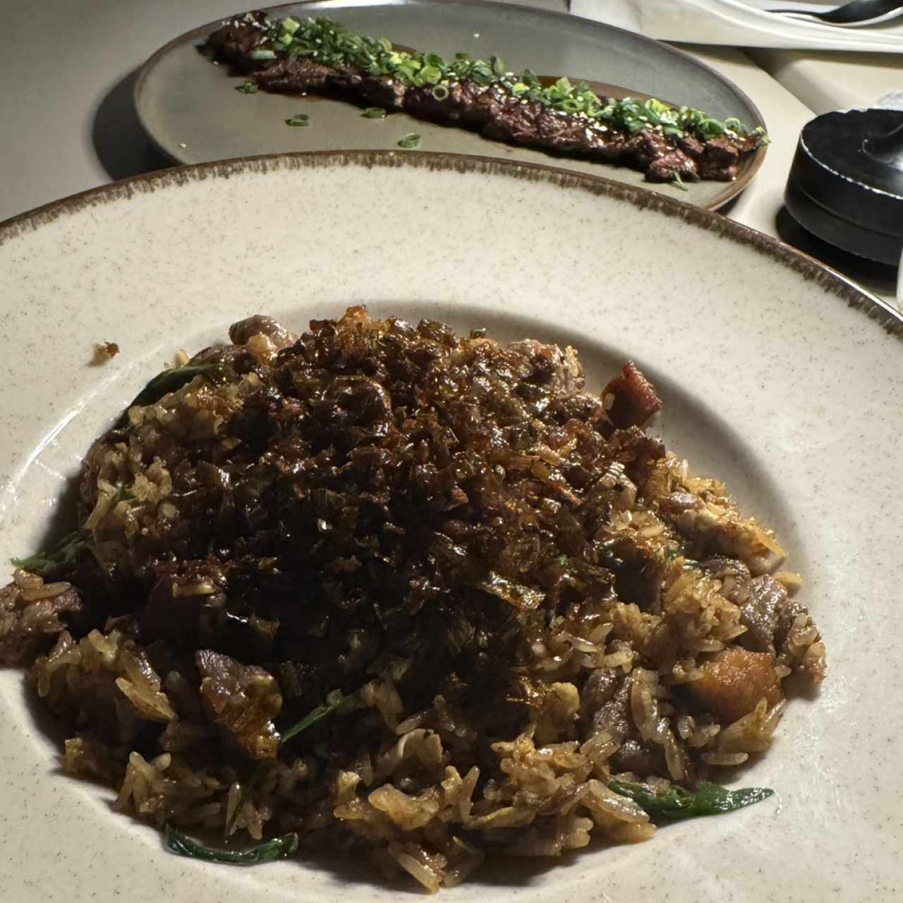 Arroz especial y entraña Yakiniku 