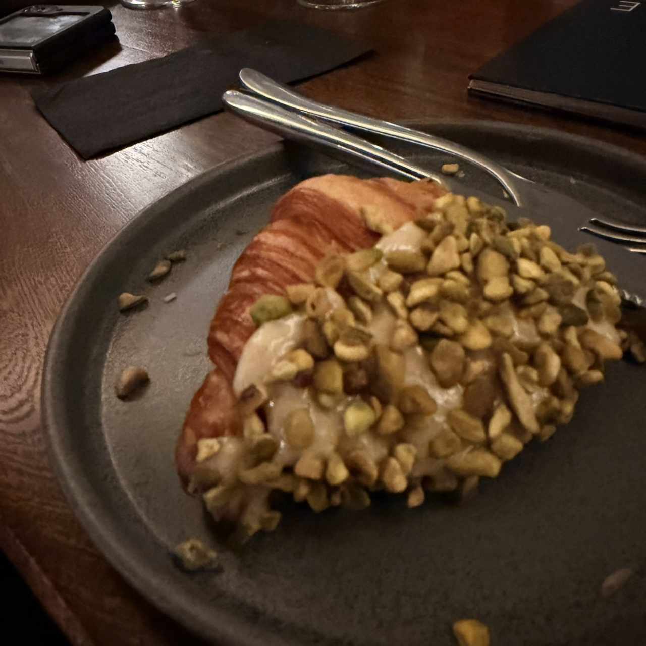 Croissant con pistacho