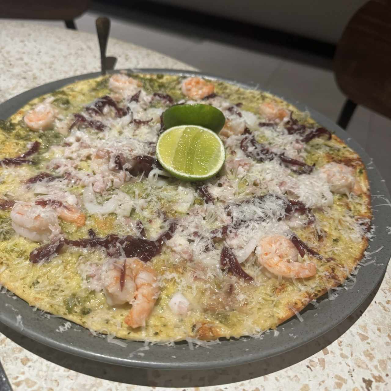 Pizza de mariscos