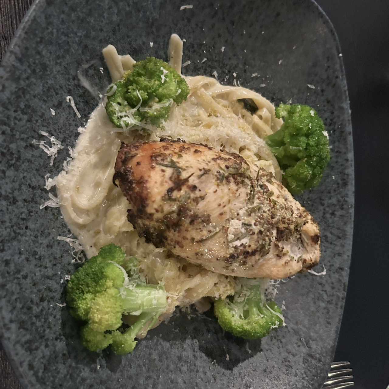 Fetuccini cuatro quesos